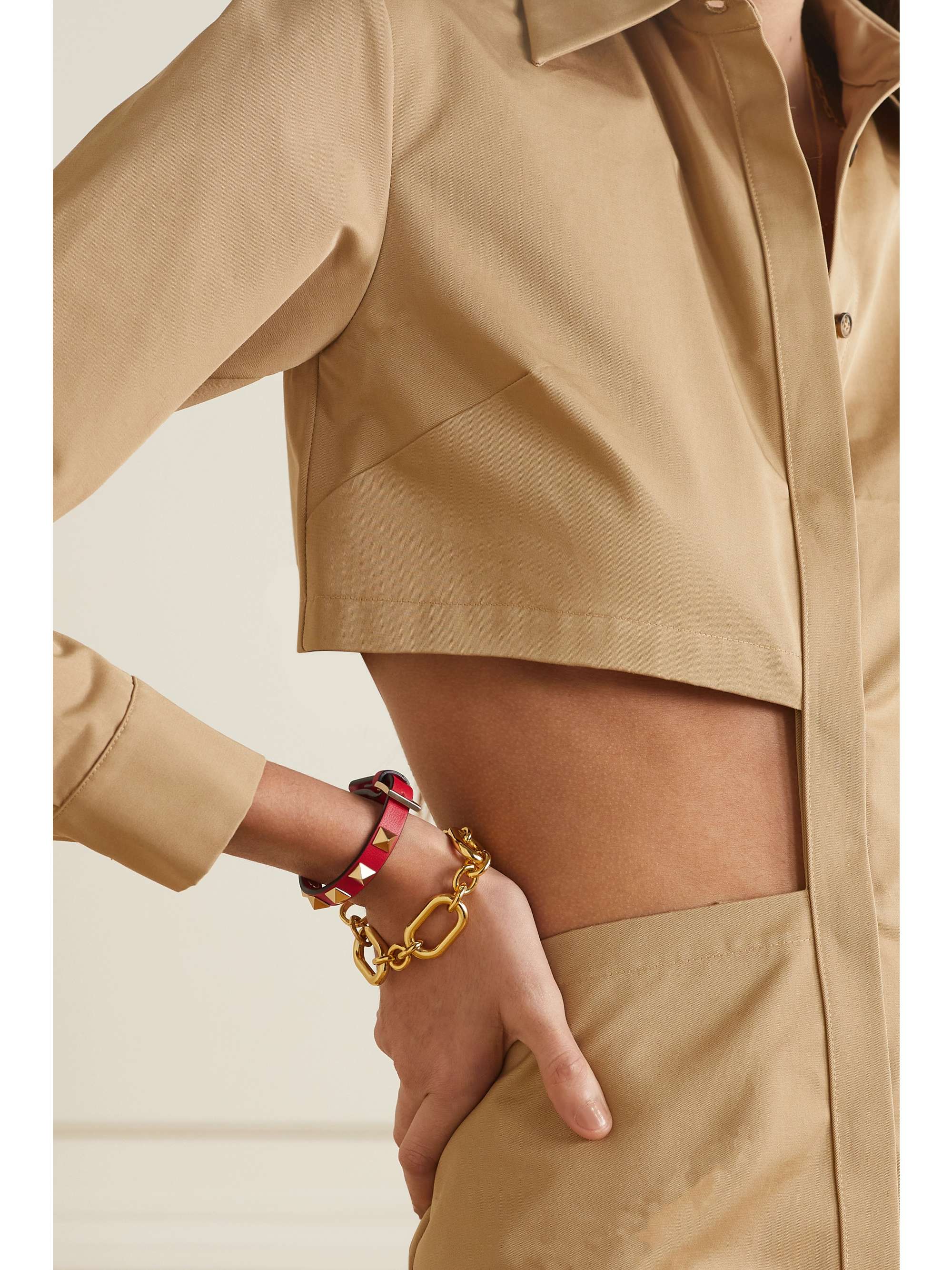 praktiseret slave Stewart ø VALENTINO GARAVANI Rockstud textured-leather bracelet | NET-A-PORTER