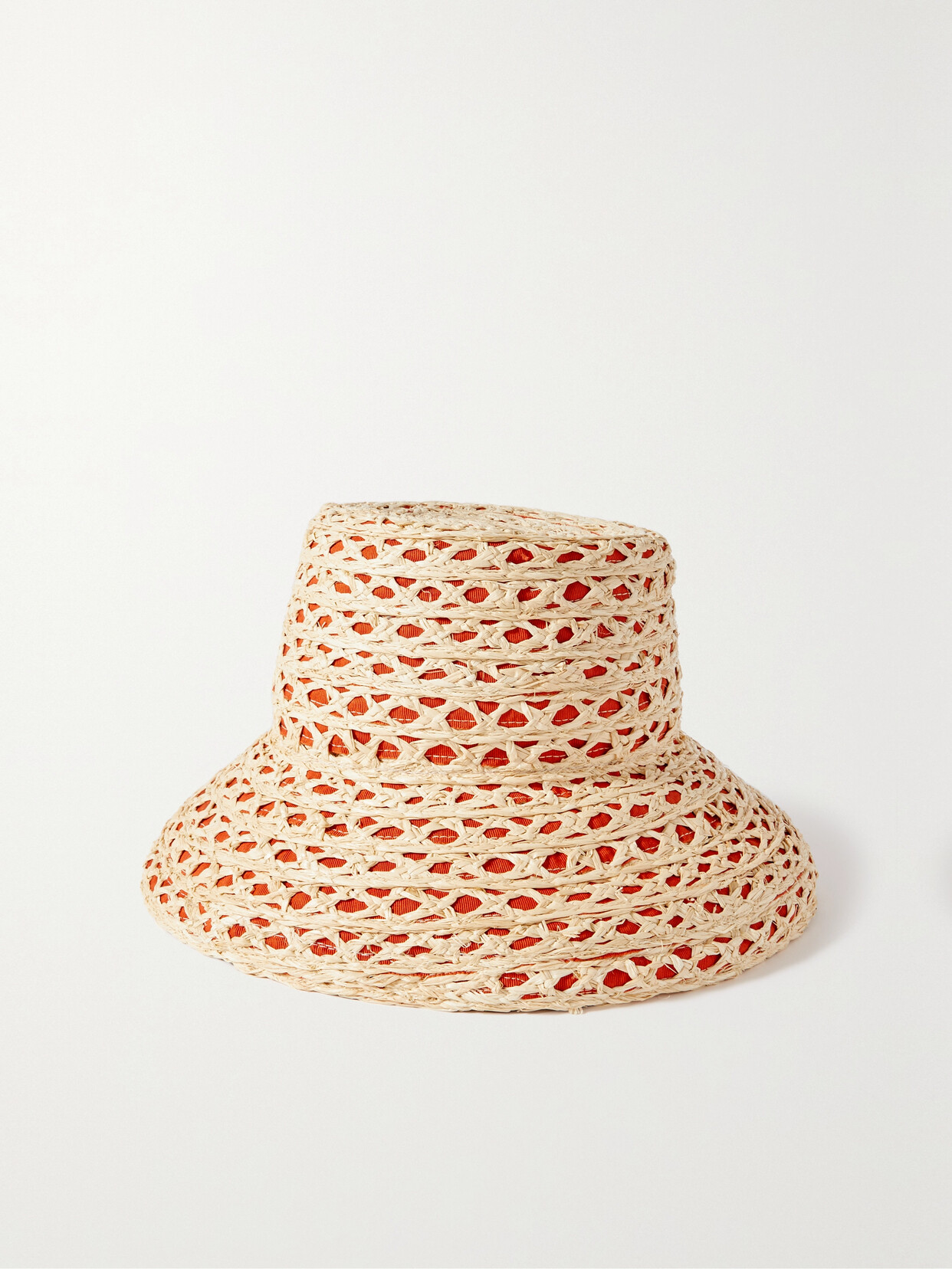 Gigi Burris + Net Sustain Ida Crocheted Straw And Cotton-twill Sunhat