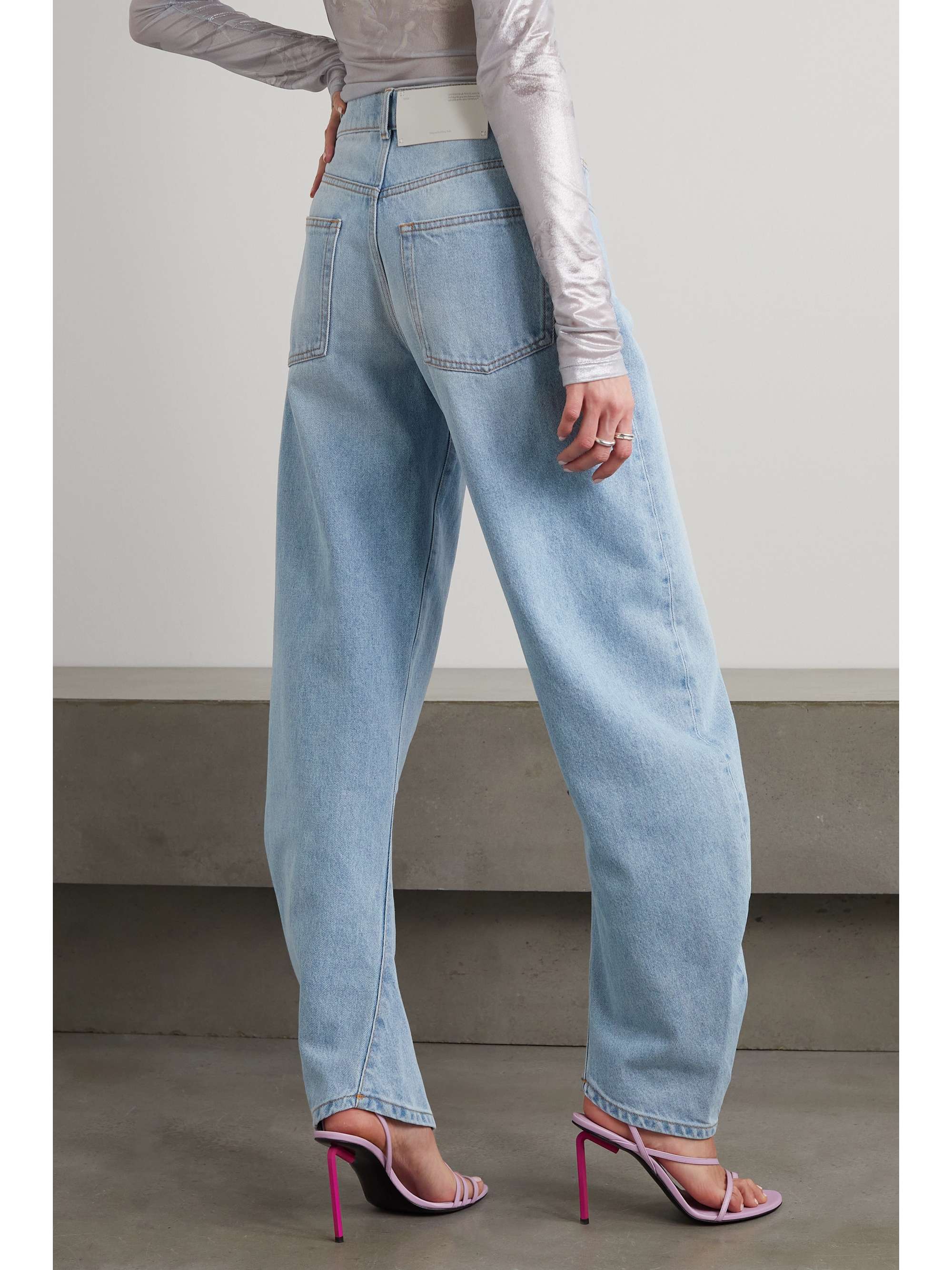 OFF-WHITE High-rise tapered jeans