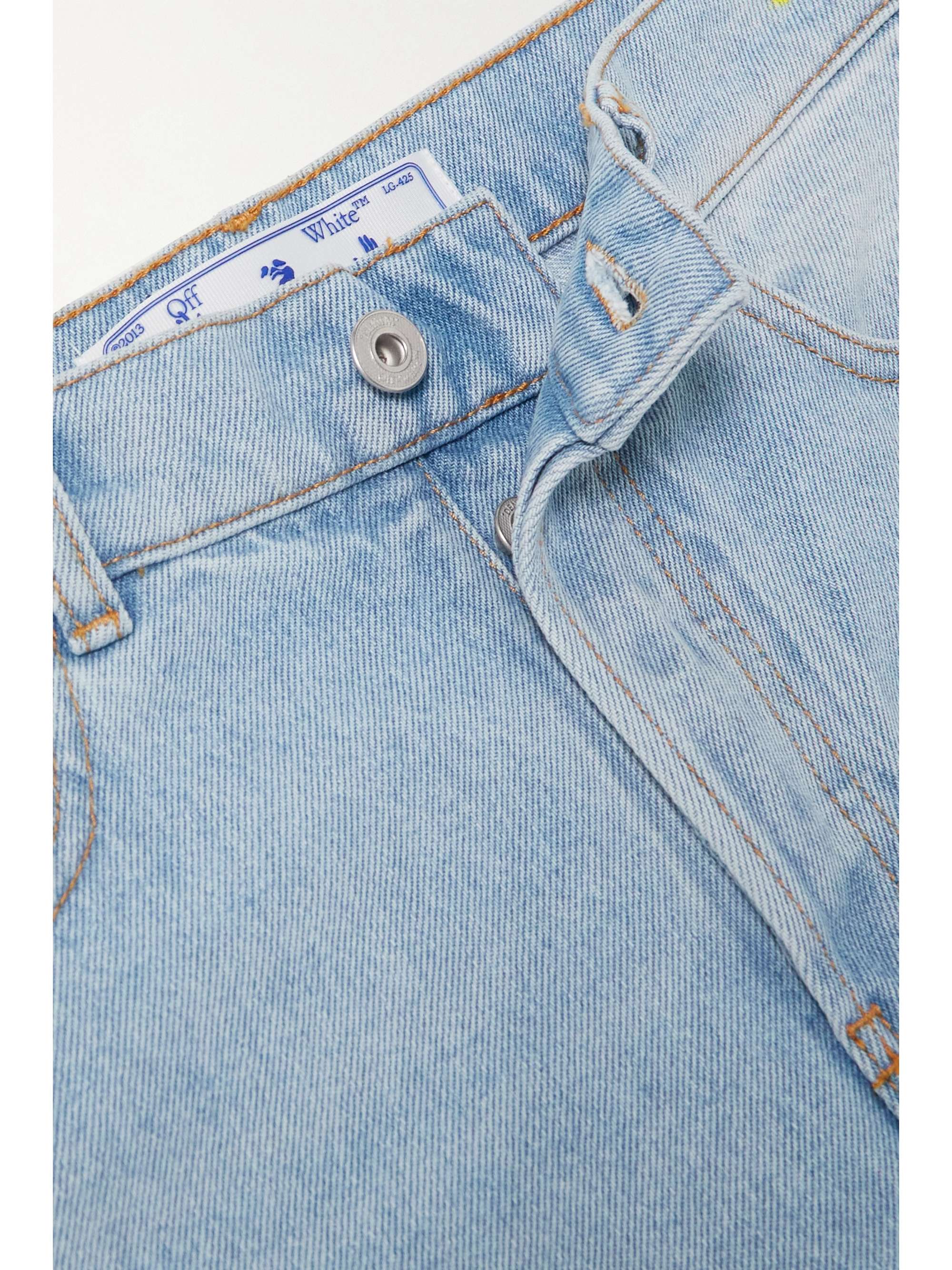 OFF-WHITE High-rise tapered jeans