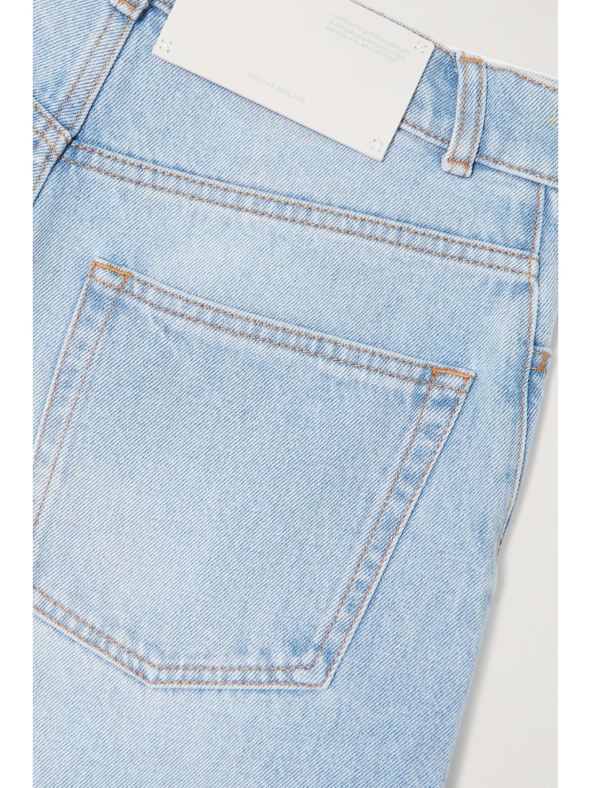 OFF-WHITE High-rise tapered jeans