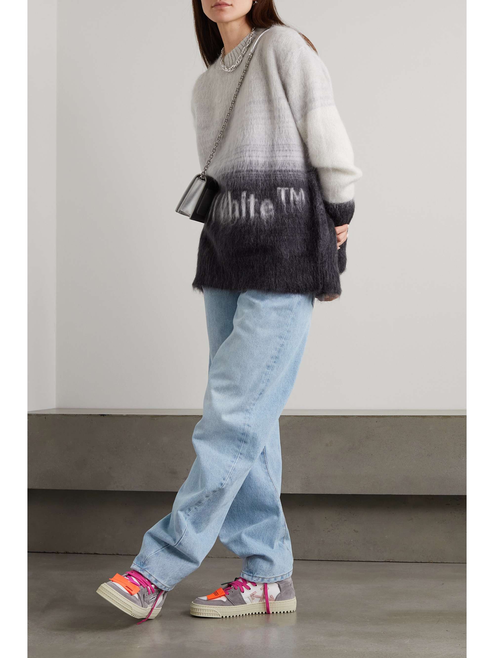OFF-WHITE High-rise tapered jeans