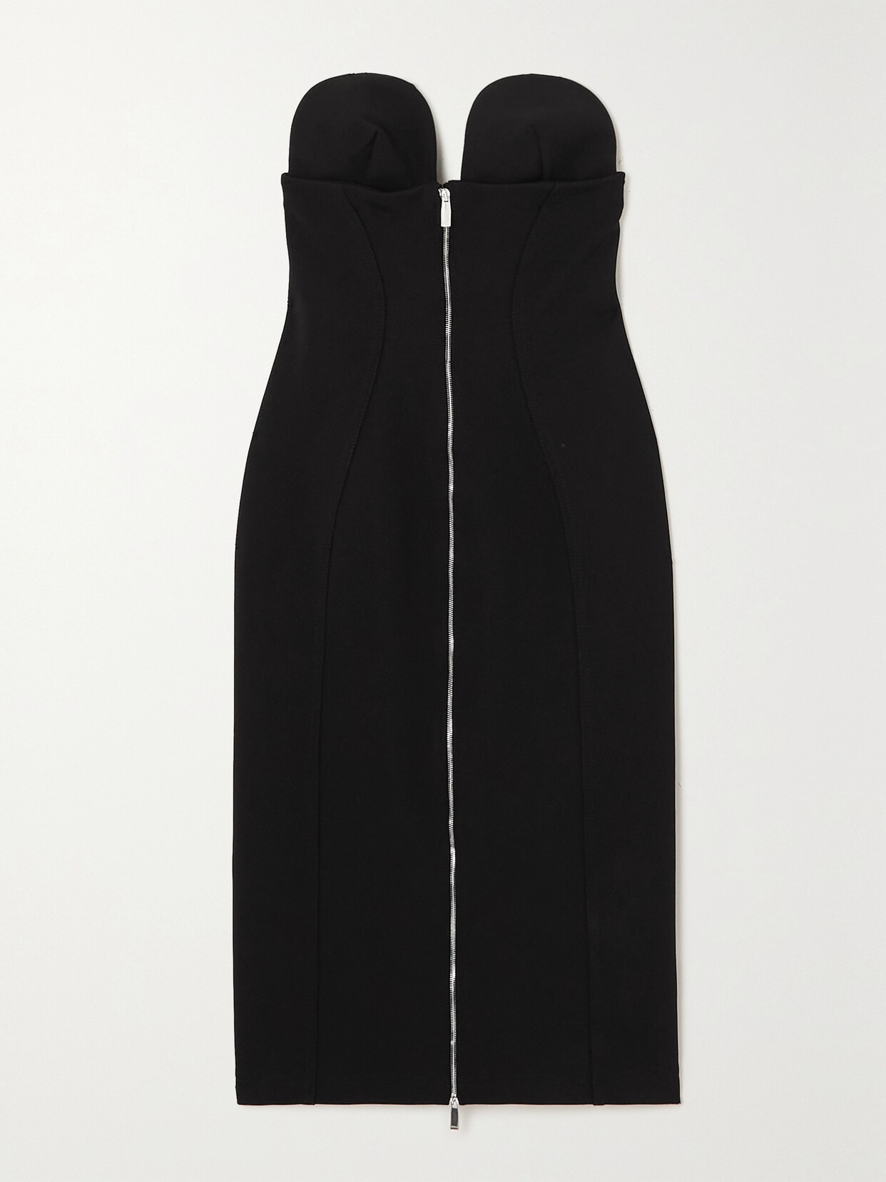 OFF-WHITE ABLOHLAND STRETCH-CREPE MIDI DRESS