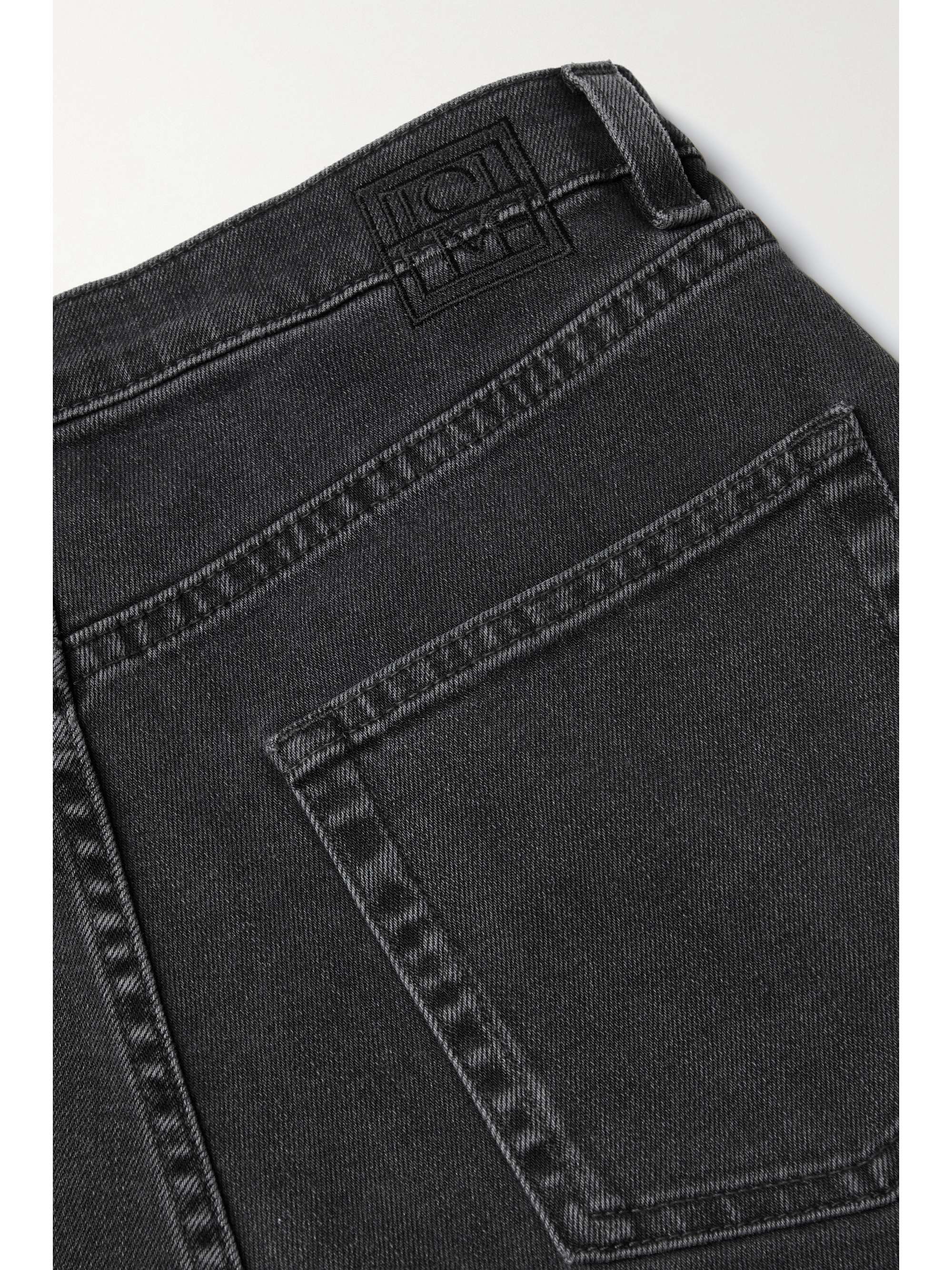 TOTEME Twisted Seam high-rise straight-leg organic jeans