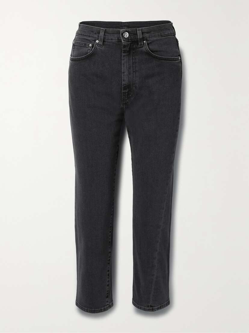 TOTEME + Net Sustain Twisted Seam High-rise Straight-leg Organic Jeans