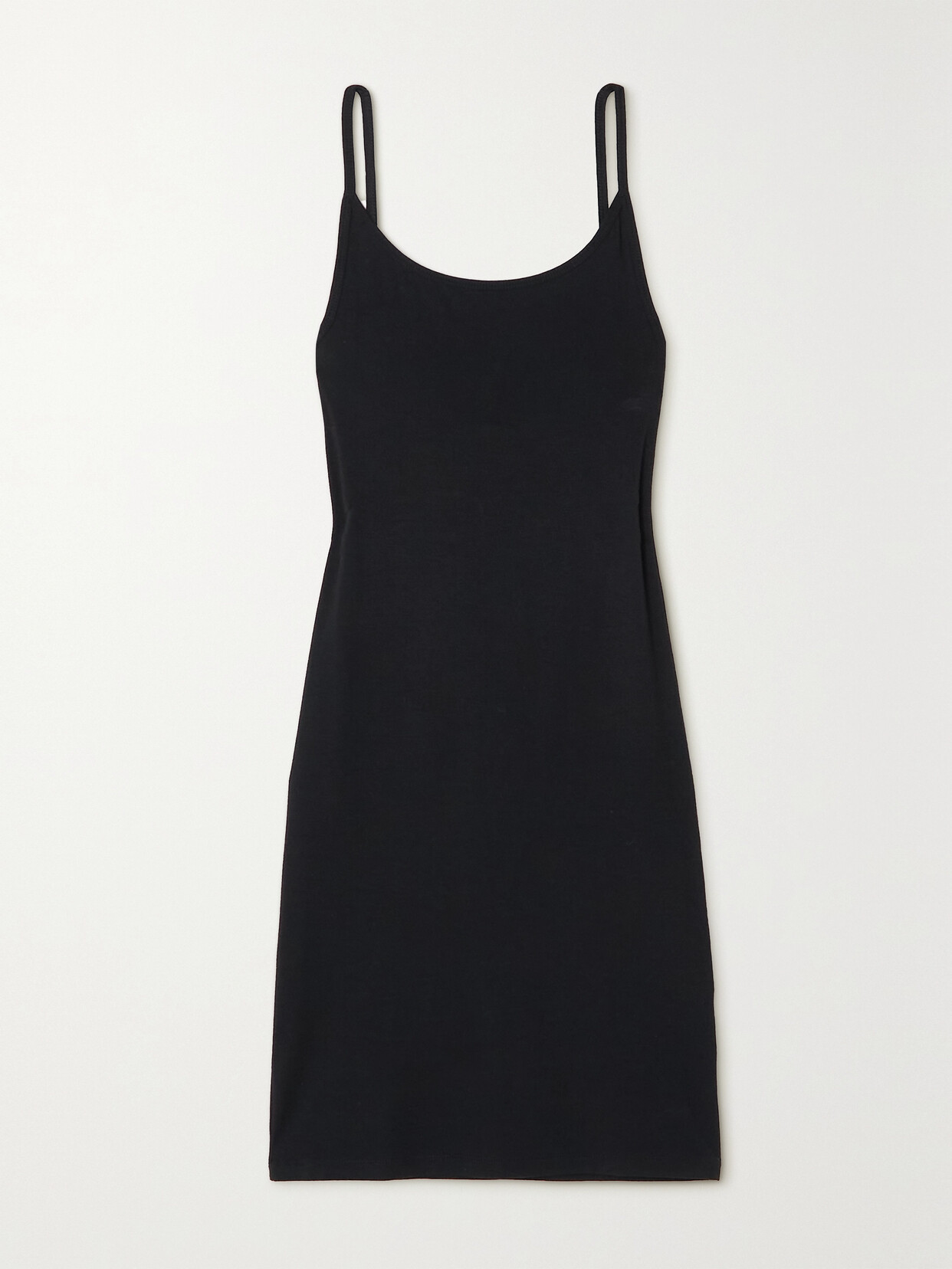 Baserange - + Net Sustain Stretch-bamboo Lyocell Jersey Slip Dress - Black