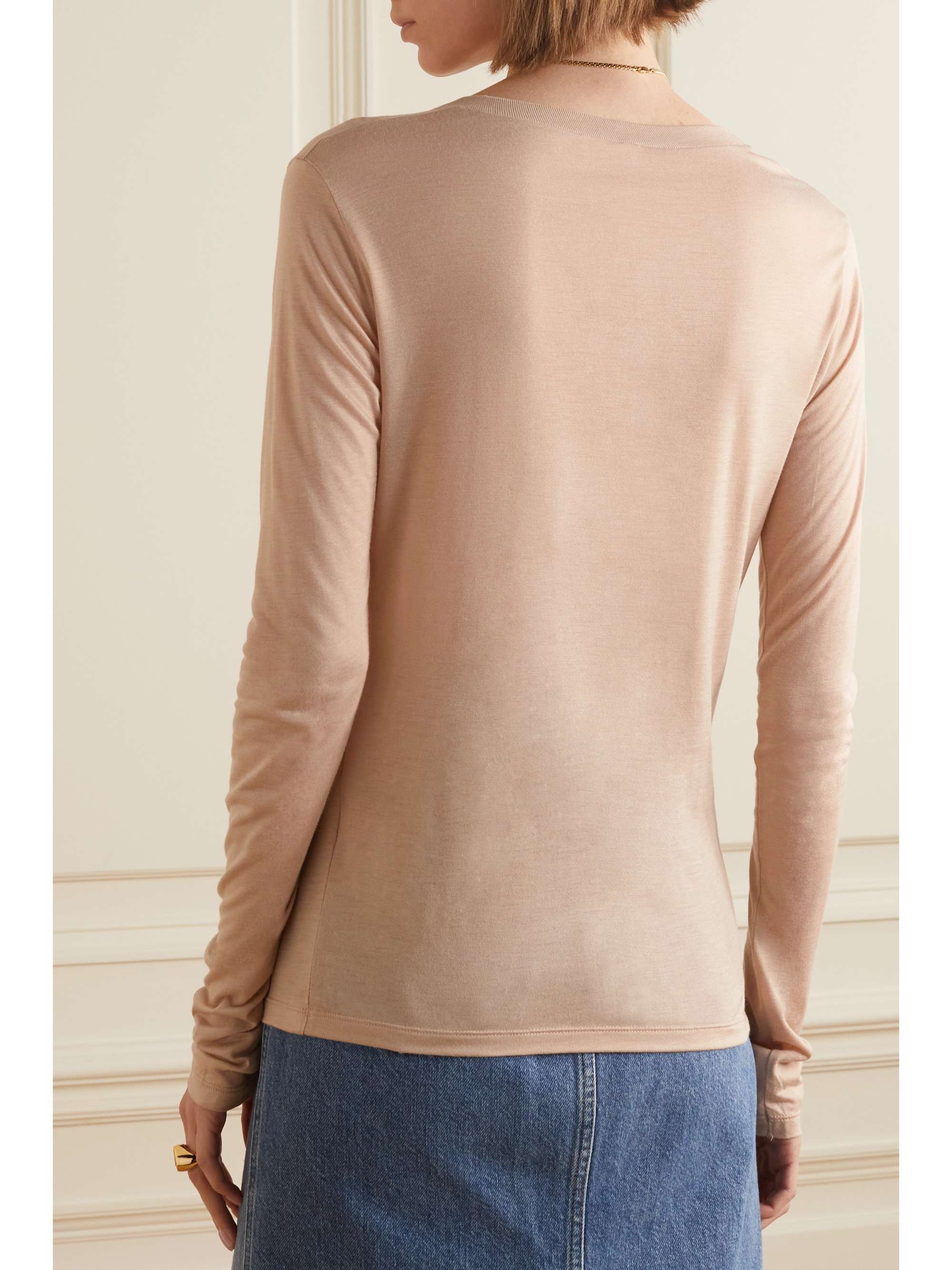 BASERANGE + NET SUSTAIN stretchbamboo Lyocell jersey Tshirt NETAPORTER