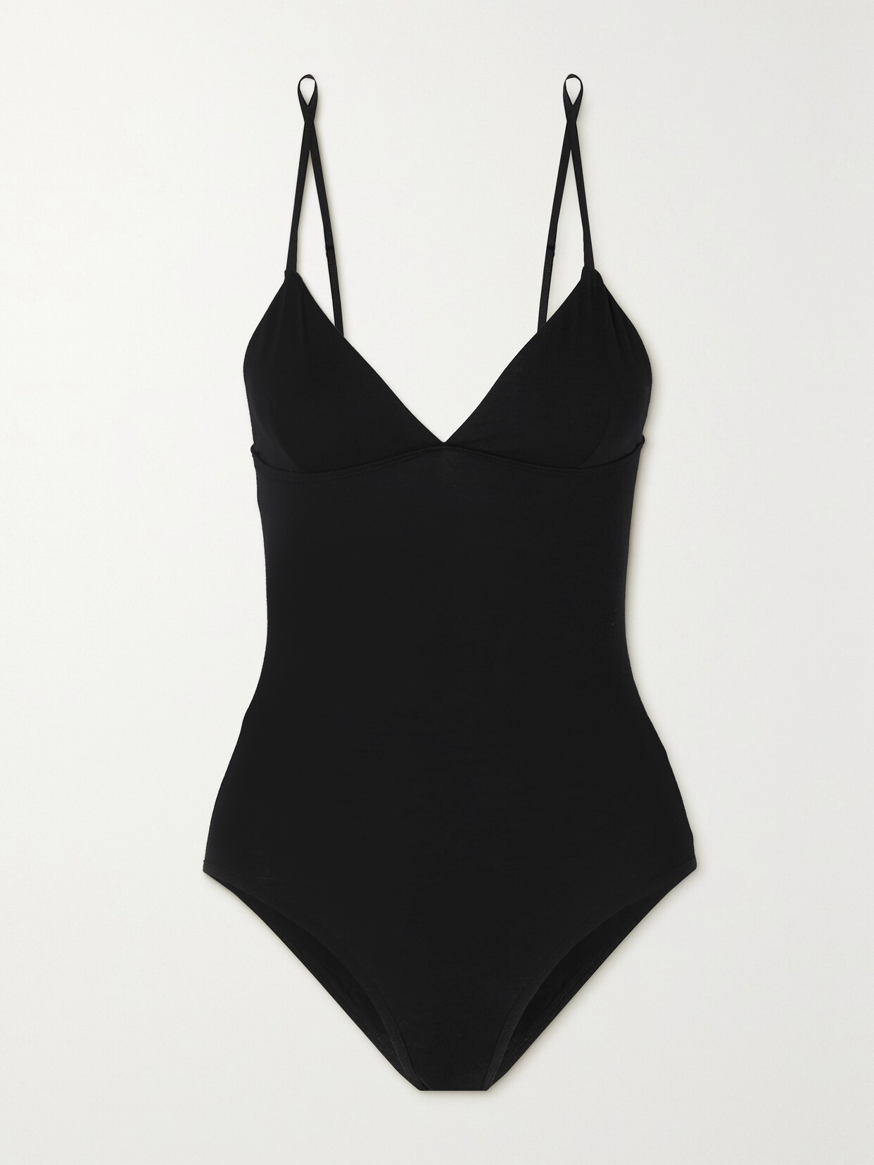 Baserange - Mississippi Stretch-bamboo Lyocell Jersey Bodysuit - Black