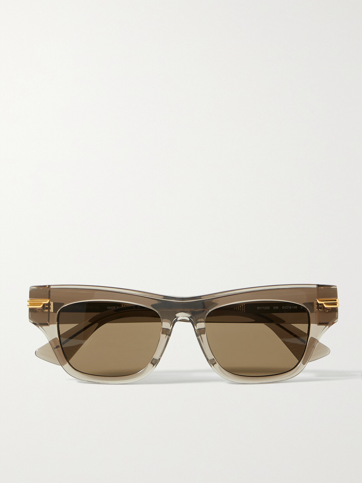 Bottega Veneta Eyewear - Square-frame Acetate Sunglasses - Brown