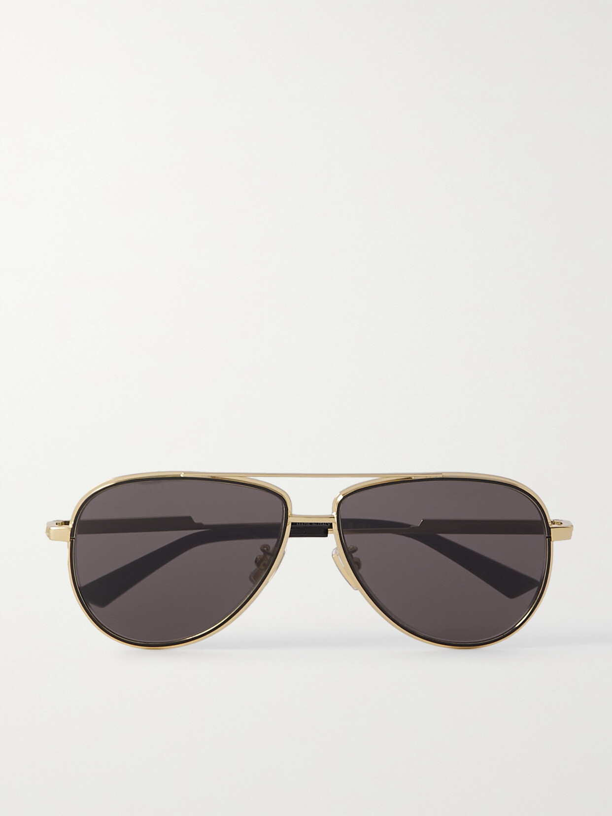 Bottega Veneta Aviator-style Gold-tone Sunglasses