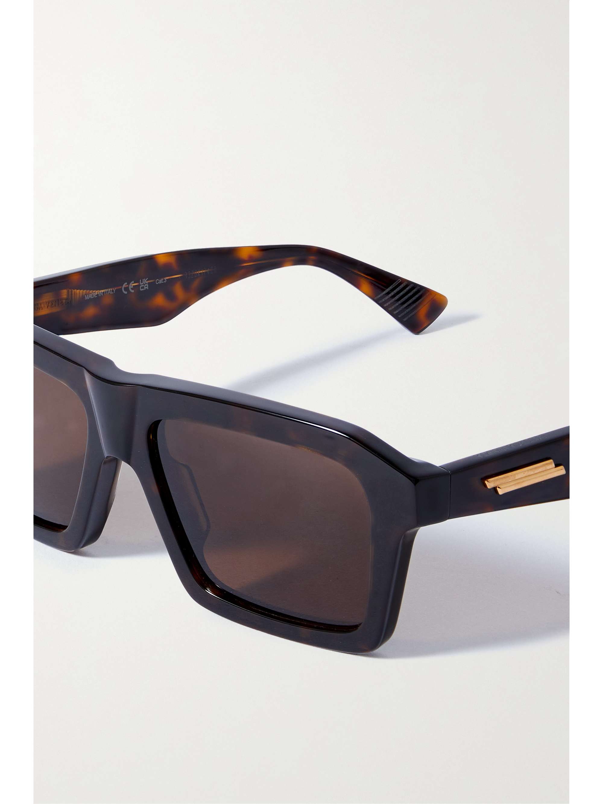 BOTTEGA VENETA EYEWEAR Square-frame recycled acetate sunglasses