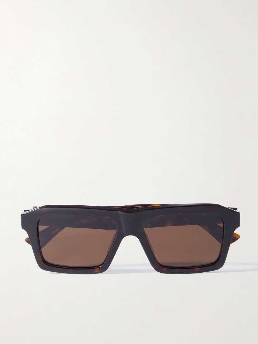 Bottega Veneta Eyewear Square-frame Tortoiseshell Recycled-acetate Sunglasses