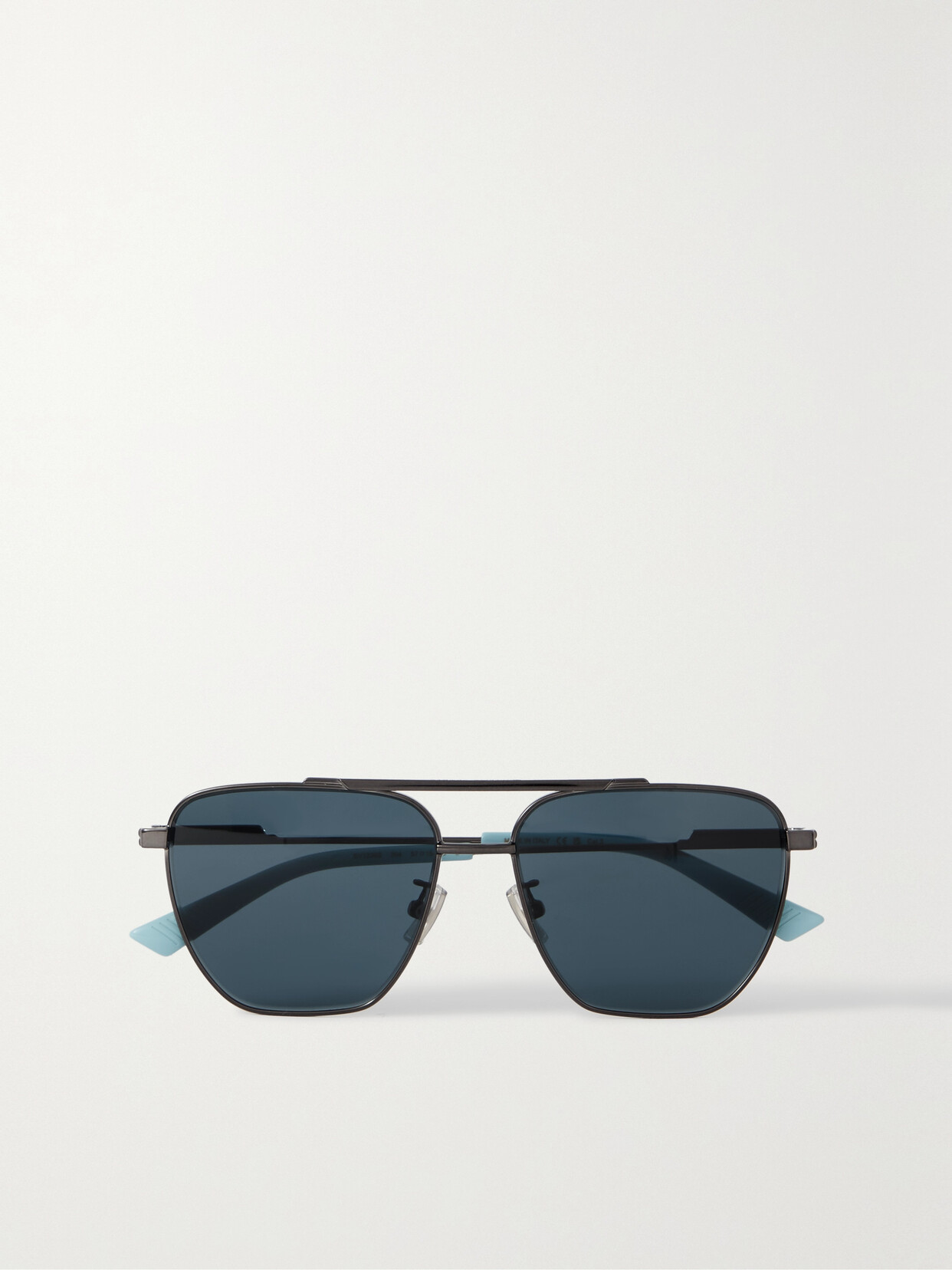 Bottega Veneta Eyewear - Aviator-style Silver-tone Sunglasses - Blue