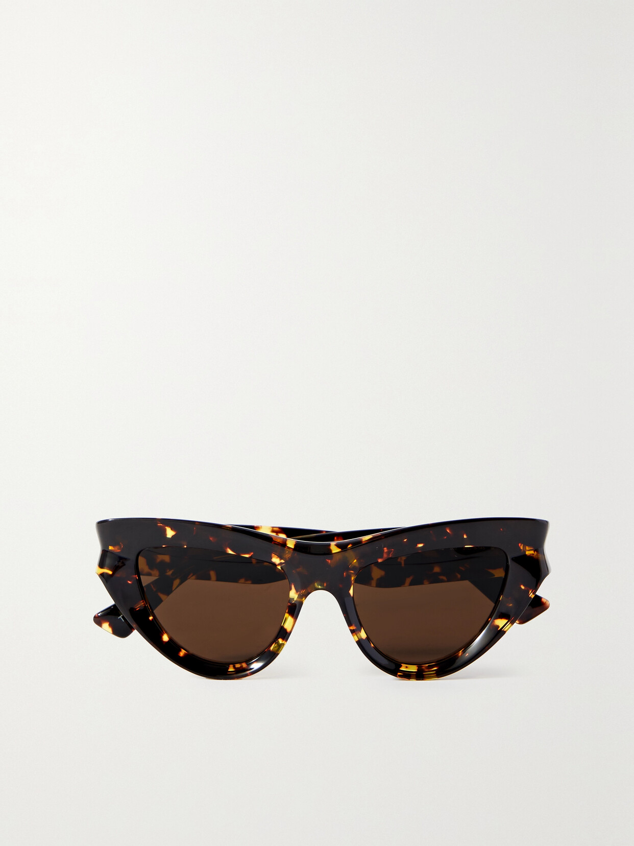 Bottega Veneta Eyewear - Edgy Cat-eye Tortoiseshell Acetate Sunglasses - one size