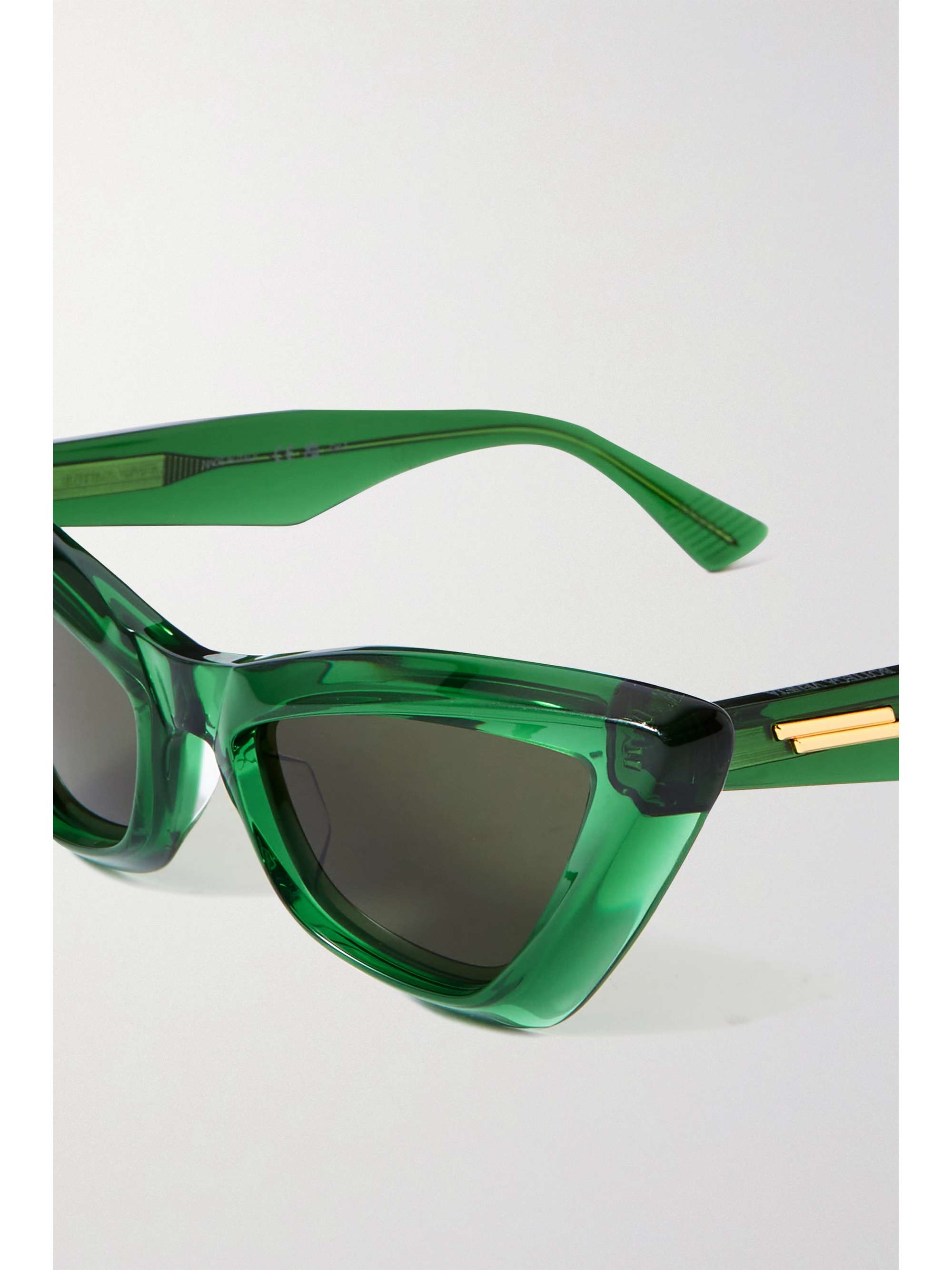 BOTTEGA VENETA EYEWEAR Edgy cat-eye recycled-acetate sunglasses