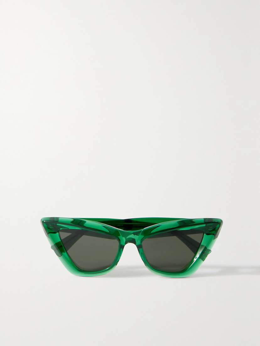 Bottega Veneta Eyewear Edgy Cat-eye Recycled-acetate Sunglasses