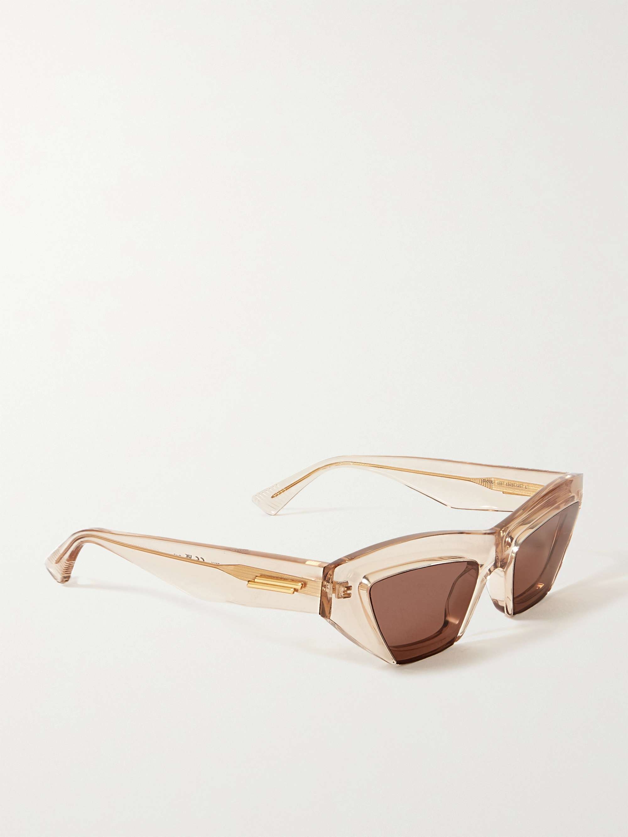 BOTTEGA VENETA EYEWEAR Edgy cat-eye recycled-acetate sunglasses