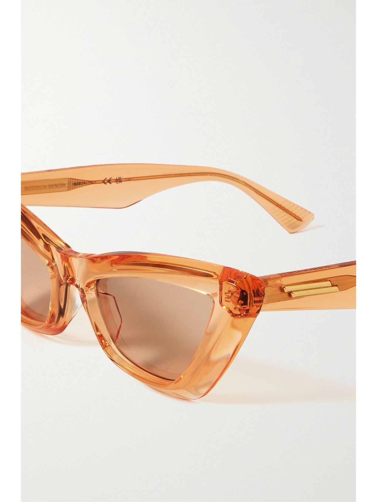 BOTTEGA VENETA EDGY CAT-EYE RECYCLED-ACETATE SUNGLASSES