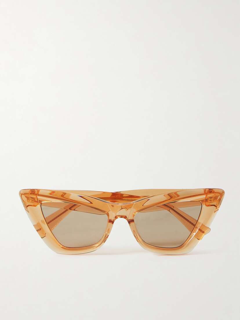 Bottega Veneta Eyewear Edgy Cat-eye Recycled-acetate Sunglasses