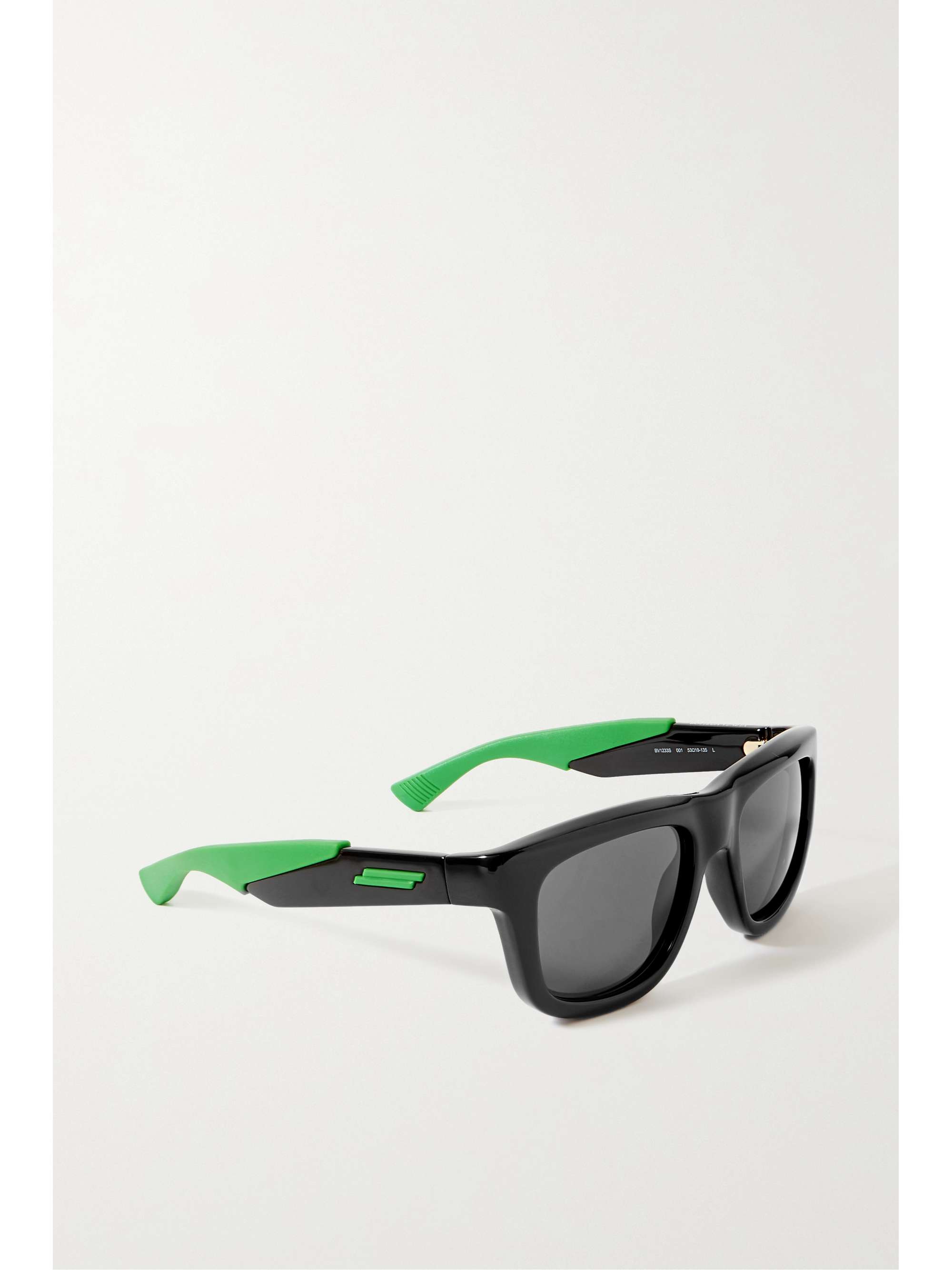 BOTTEGA VENETA EYEWEAR スクエアフレーム ラバー＆アセテート サングラス