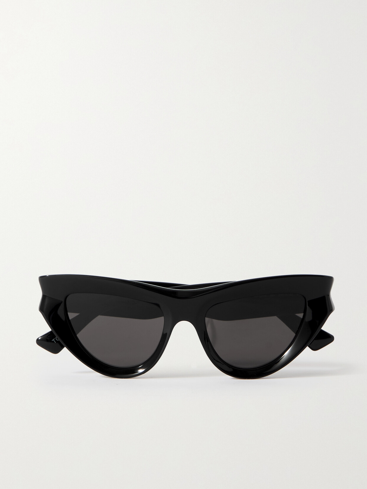 Bottega Veneta Edgy Cat-eye Acetate Sunglasses In Black