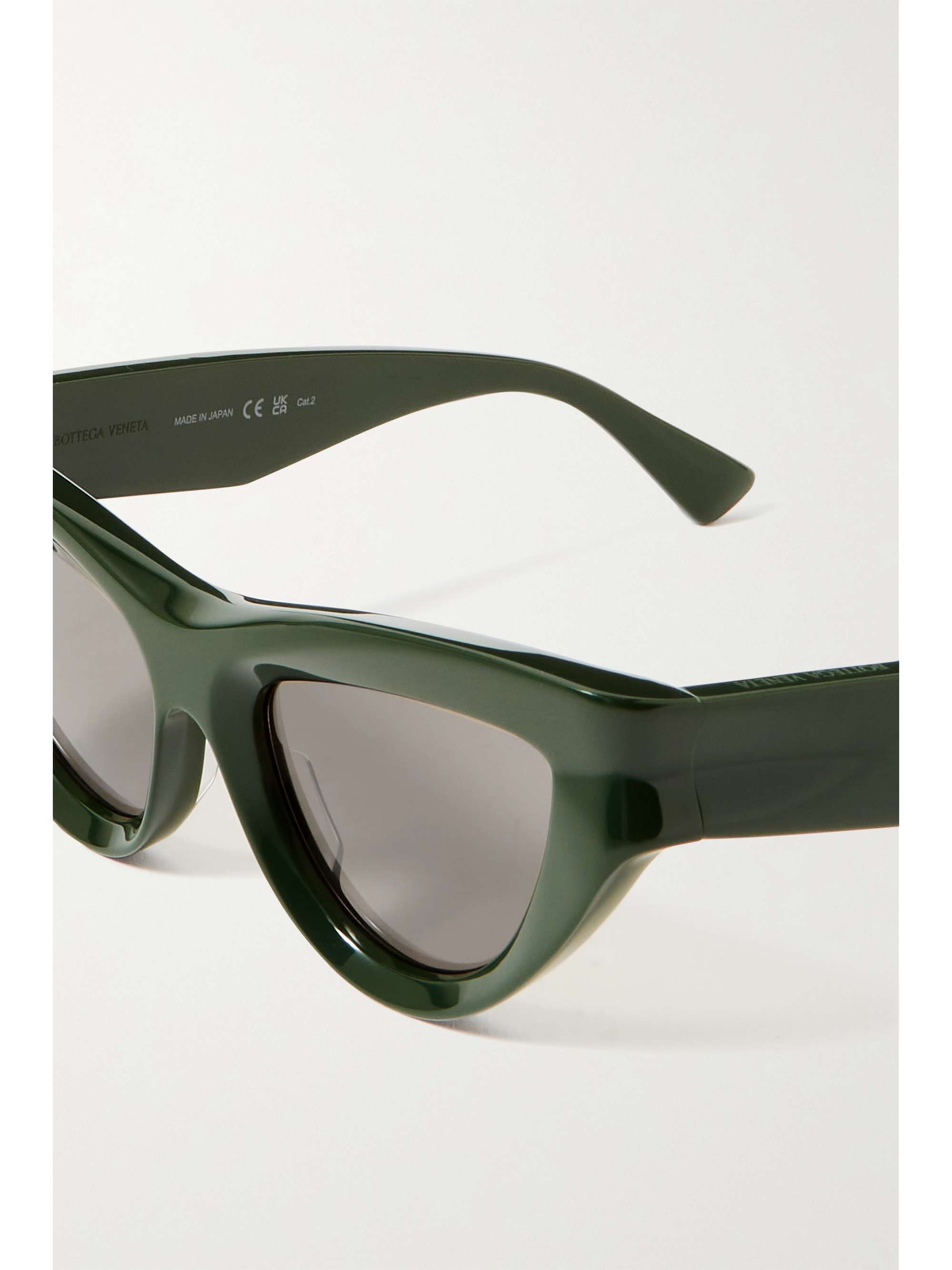 BOTTEGA VENETA EYEWEAR Edgy cat-eye acetate sunglasses