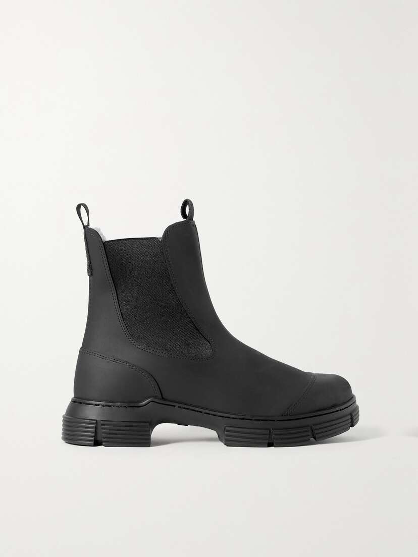 GANNI Recycled Rubber Chelsea Boots