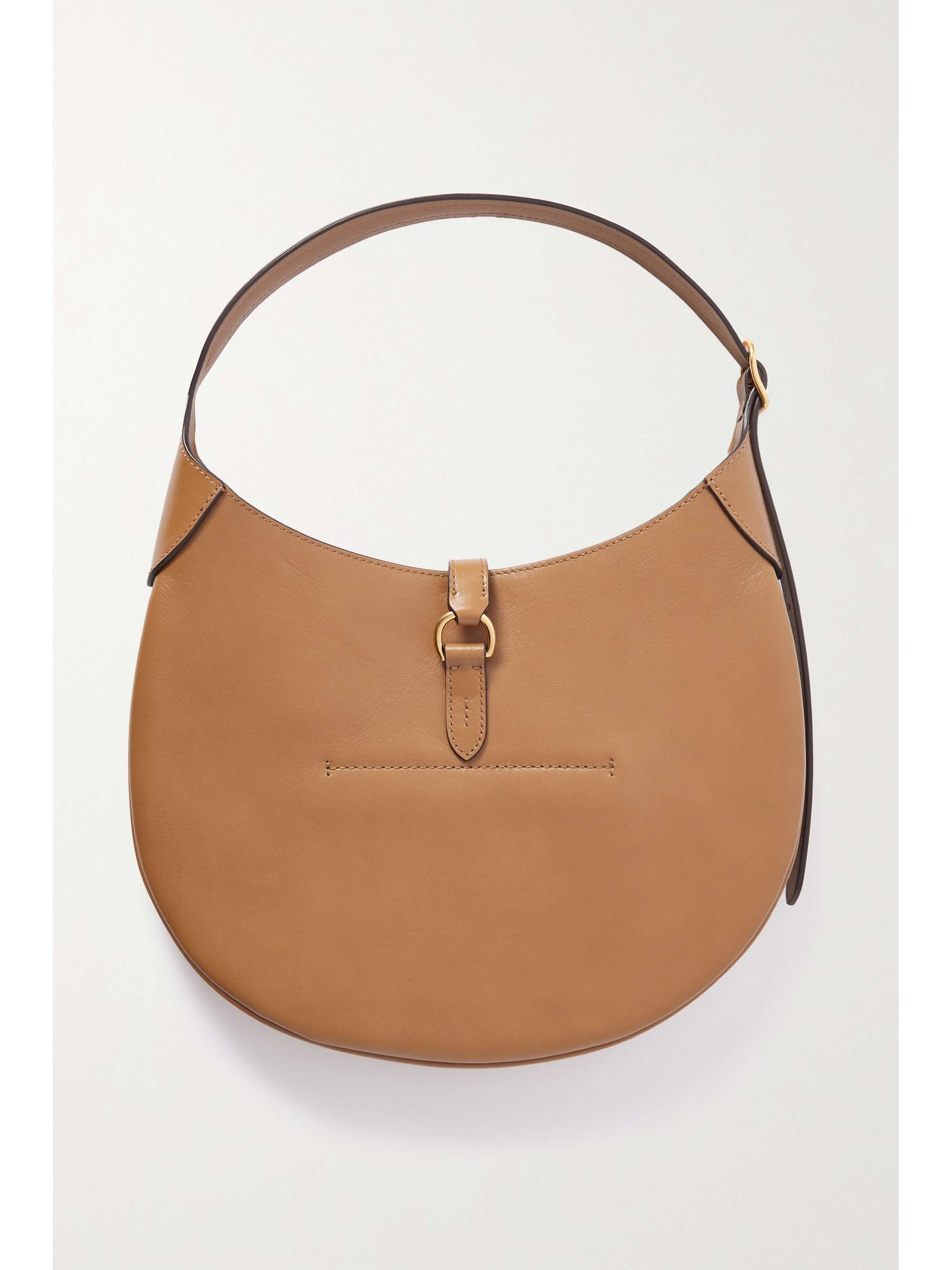 POLO RALPH LAUREN Polo ID medium leather shoulder bag | NET-A-PORTER
