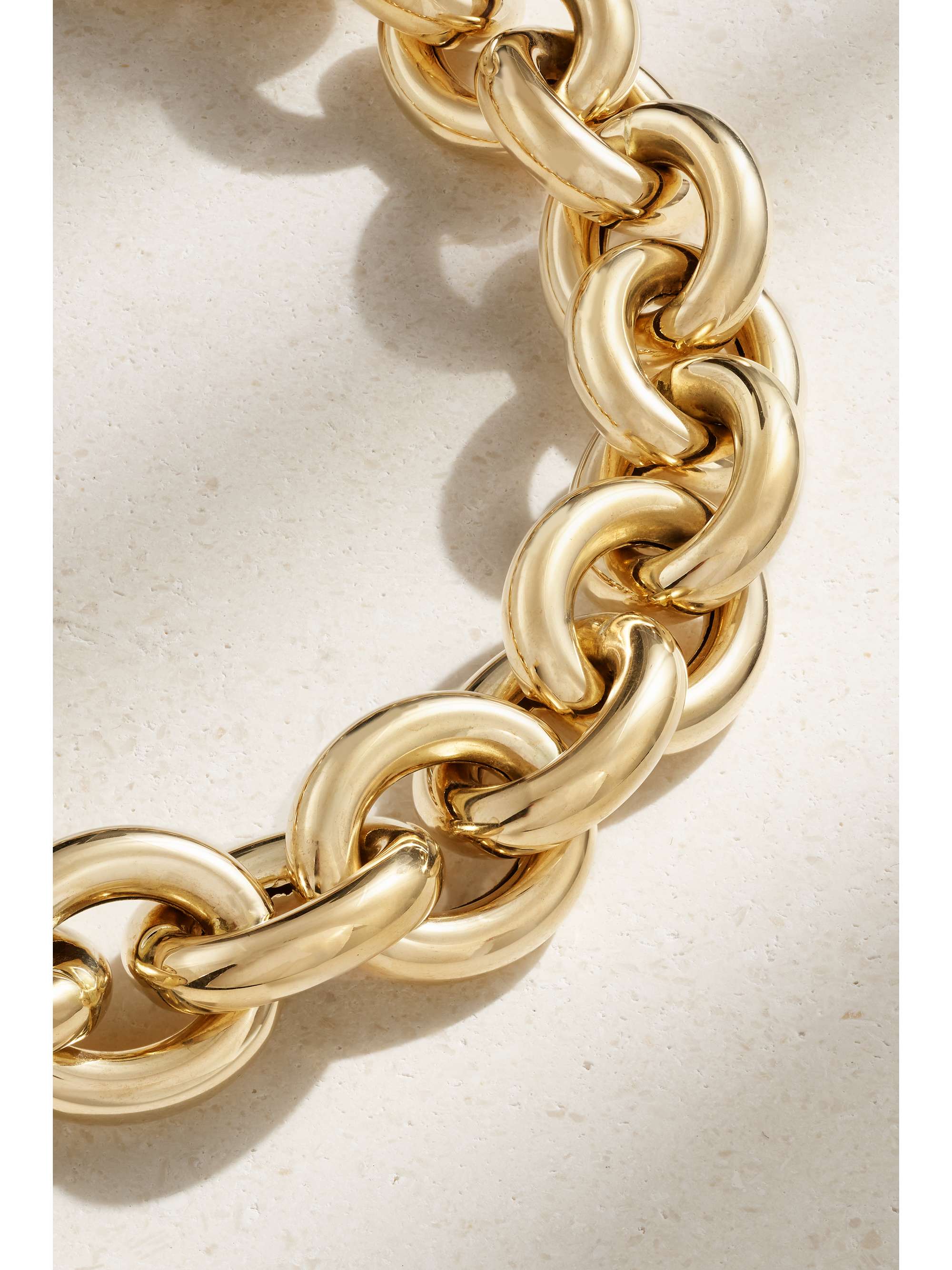 LAUREN RUBINSKI Extra Large 14-karat gold necklace