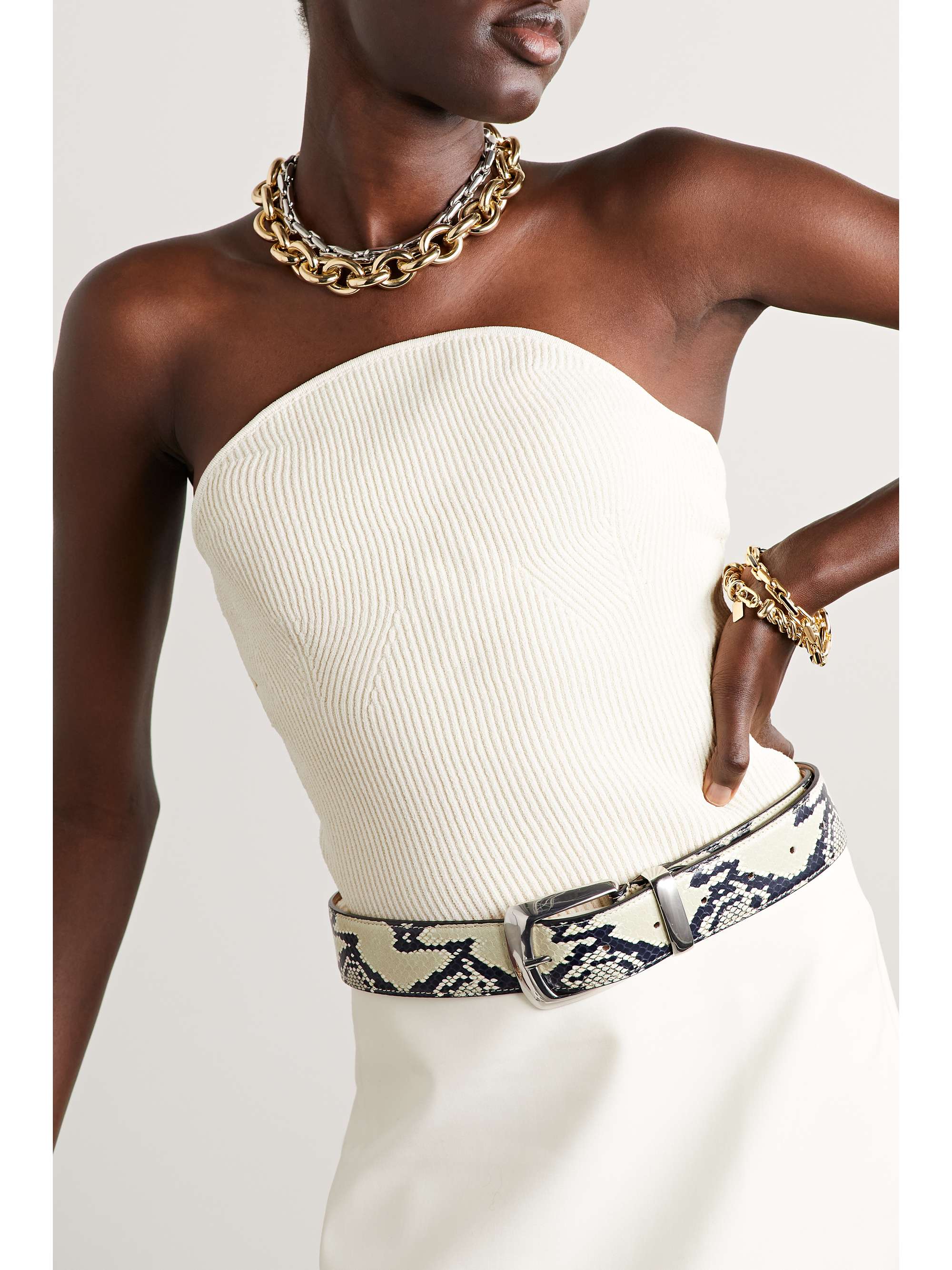 LAUREN RUBINSKI Extra Large 14-karat gold necklace