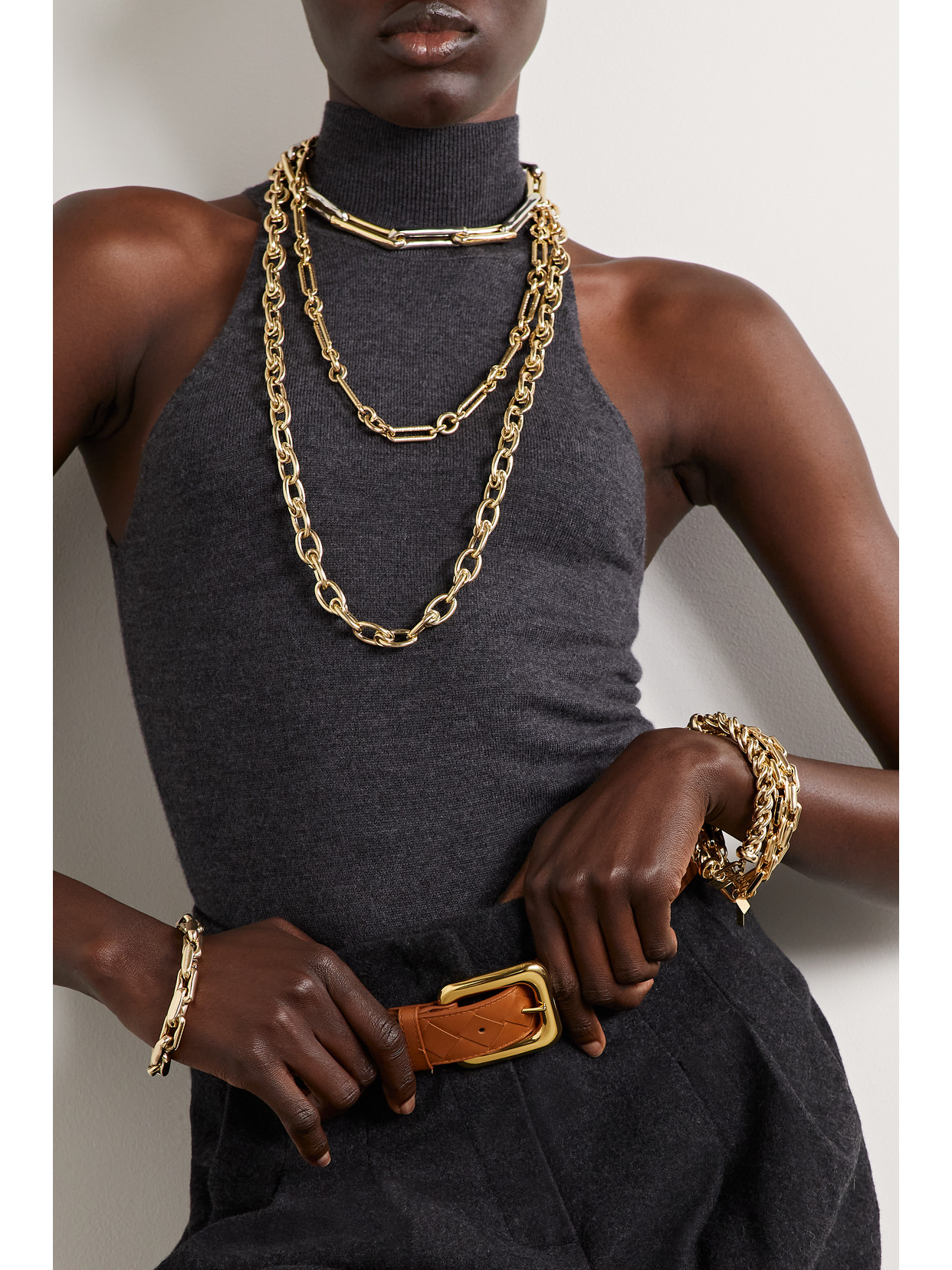 Lauren Rubinski 14-karat Gold Necklace In Gold