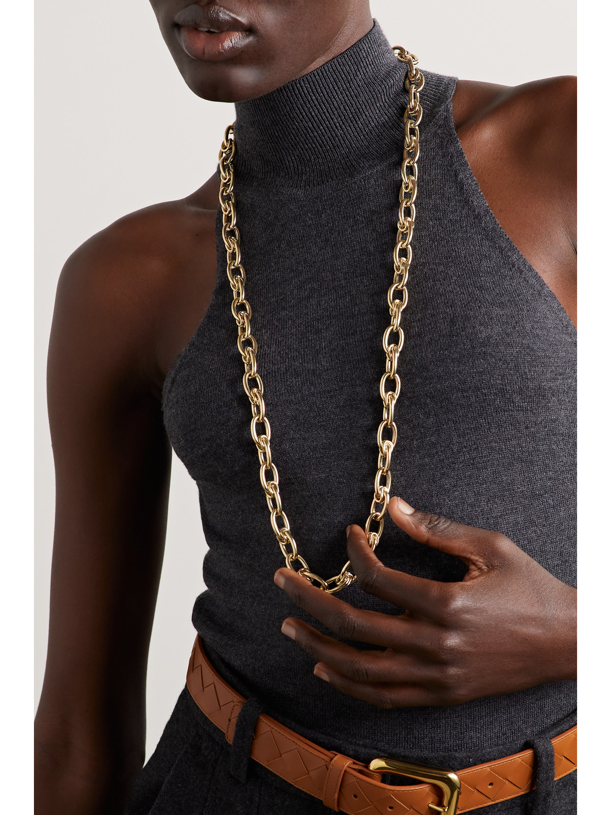 Shop Lauren Rubinski 14-karat Gold Necklace