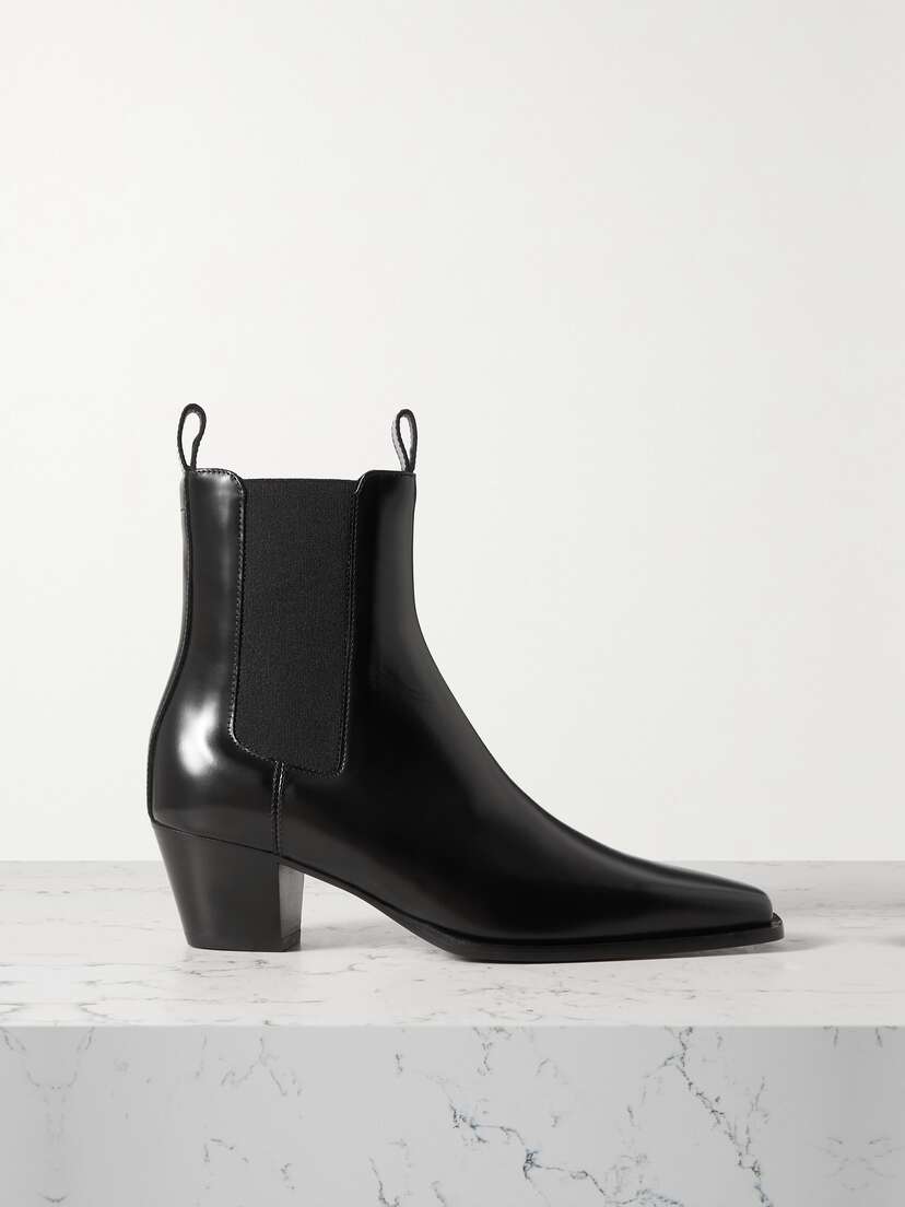 TOTEME + Net Sustain The City Leather Ankle Boots