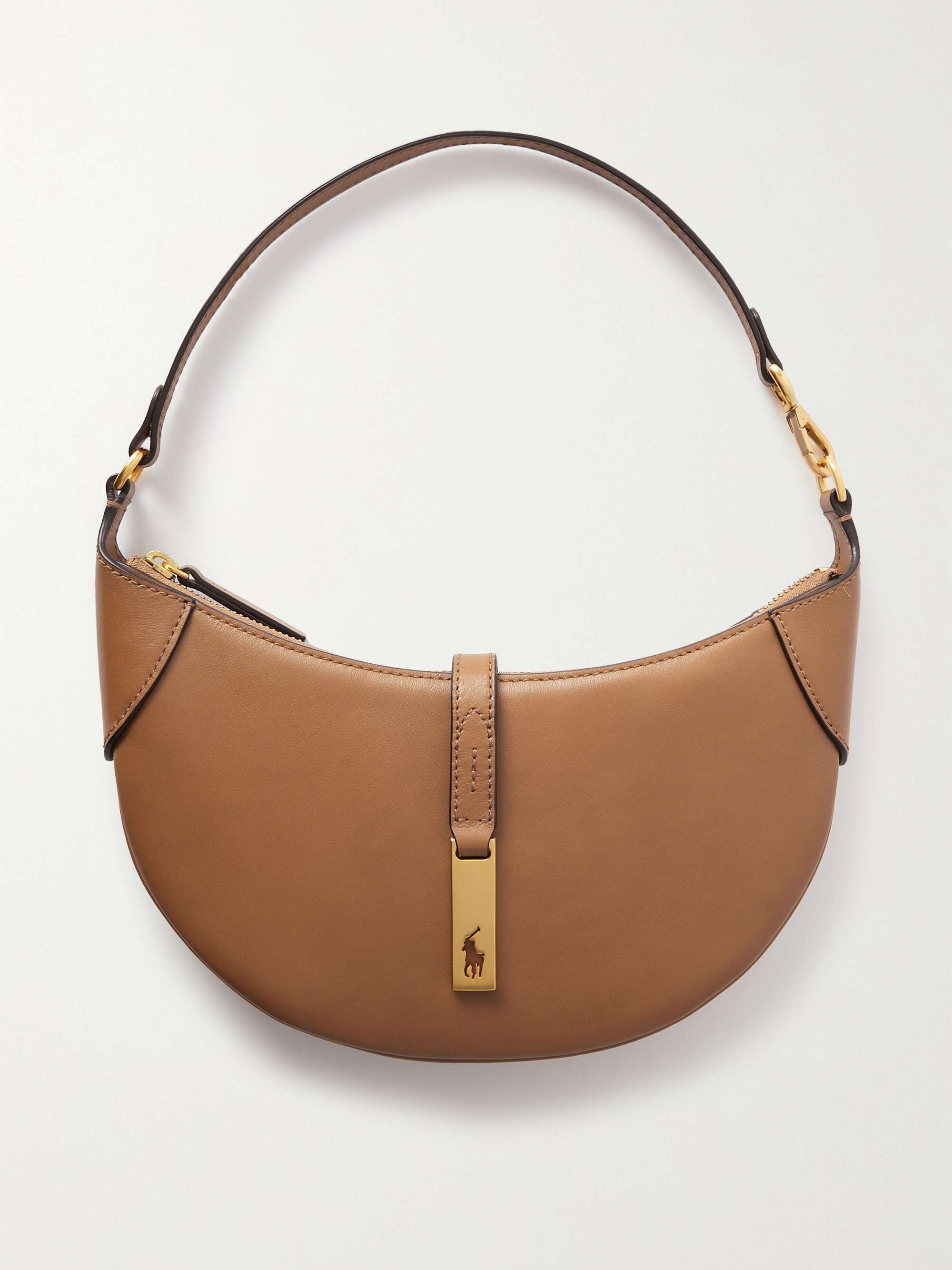 POLO RALPH LAUREN Leather shoulder bag | NET-A-PORTER