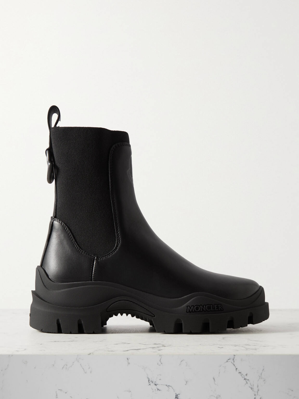 Moncler - Larue Leather Chelsea Boots - Black