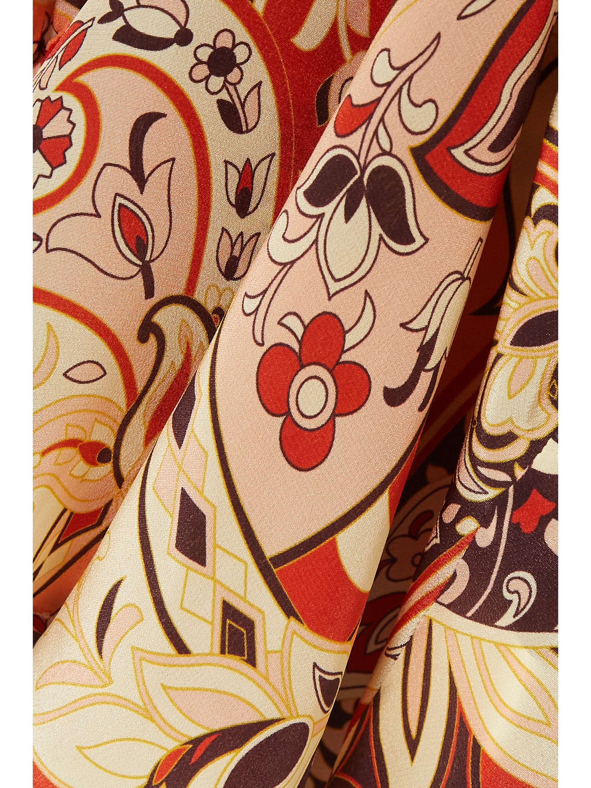 RIXO Indy paisley-print silk crepe de chine mini dress