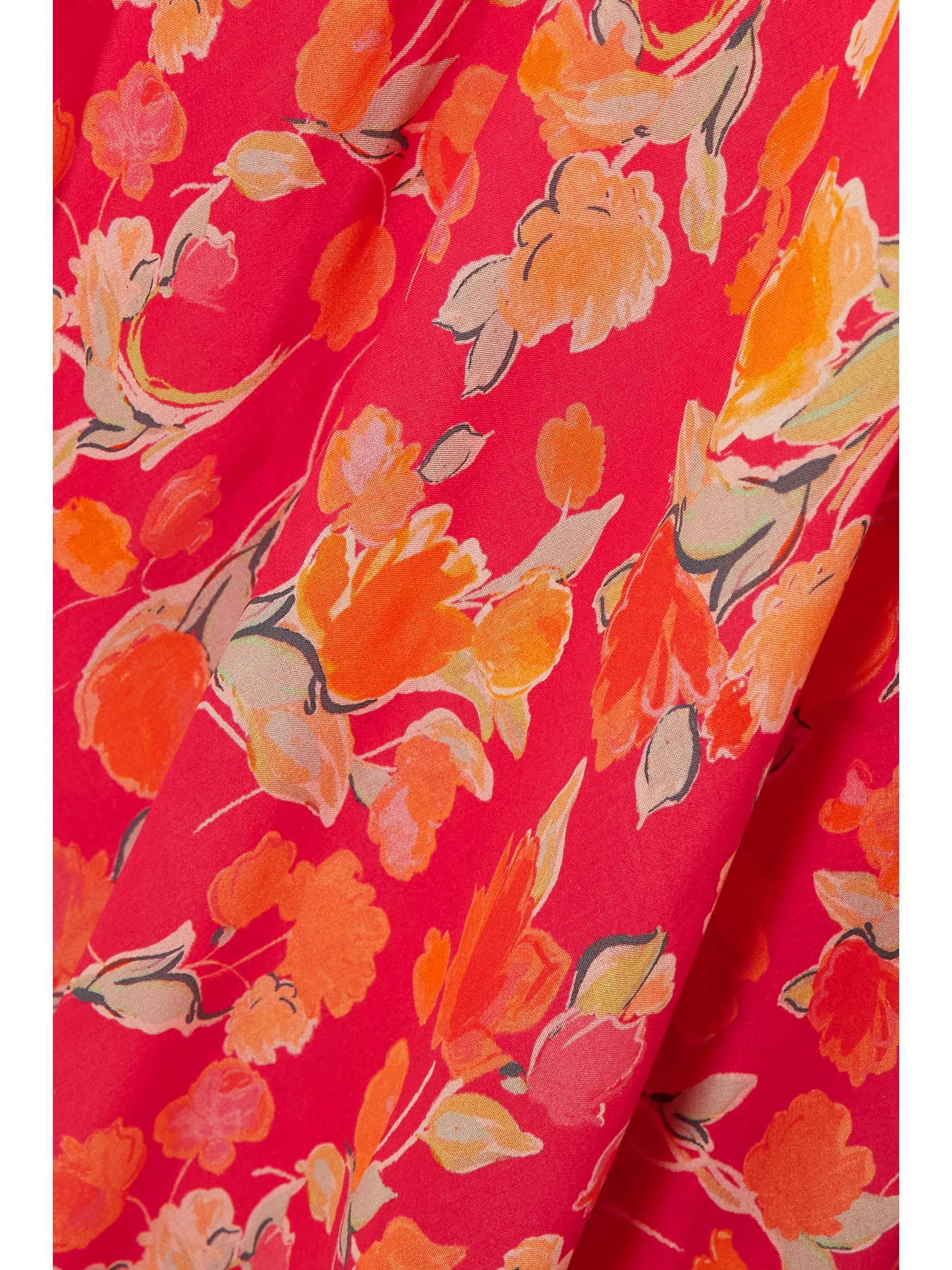 RIXO Sathya ruffled floral-print georgette midi dress
