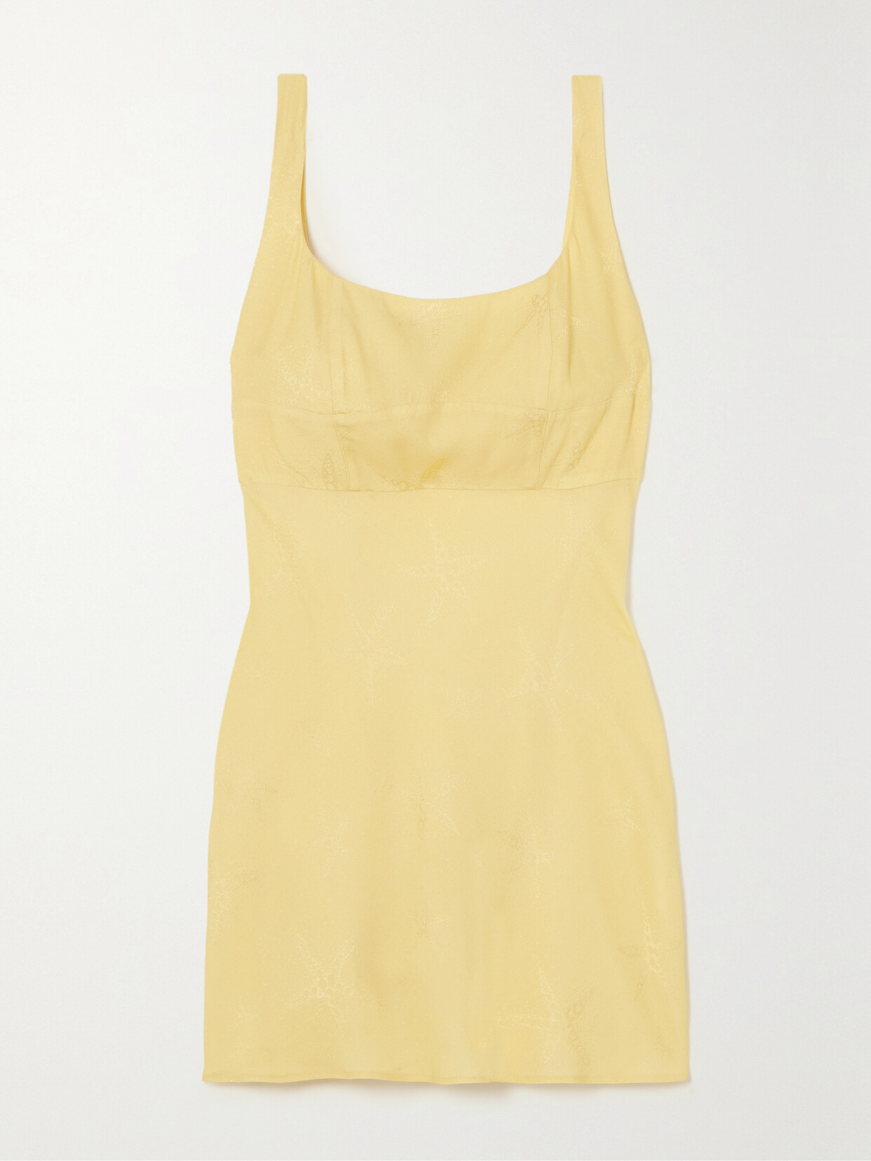 RIXO Ronan Crepe-jacquard Mini Dress - Yellow