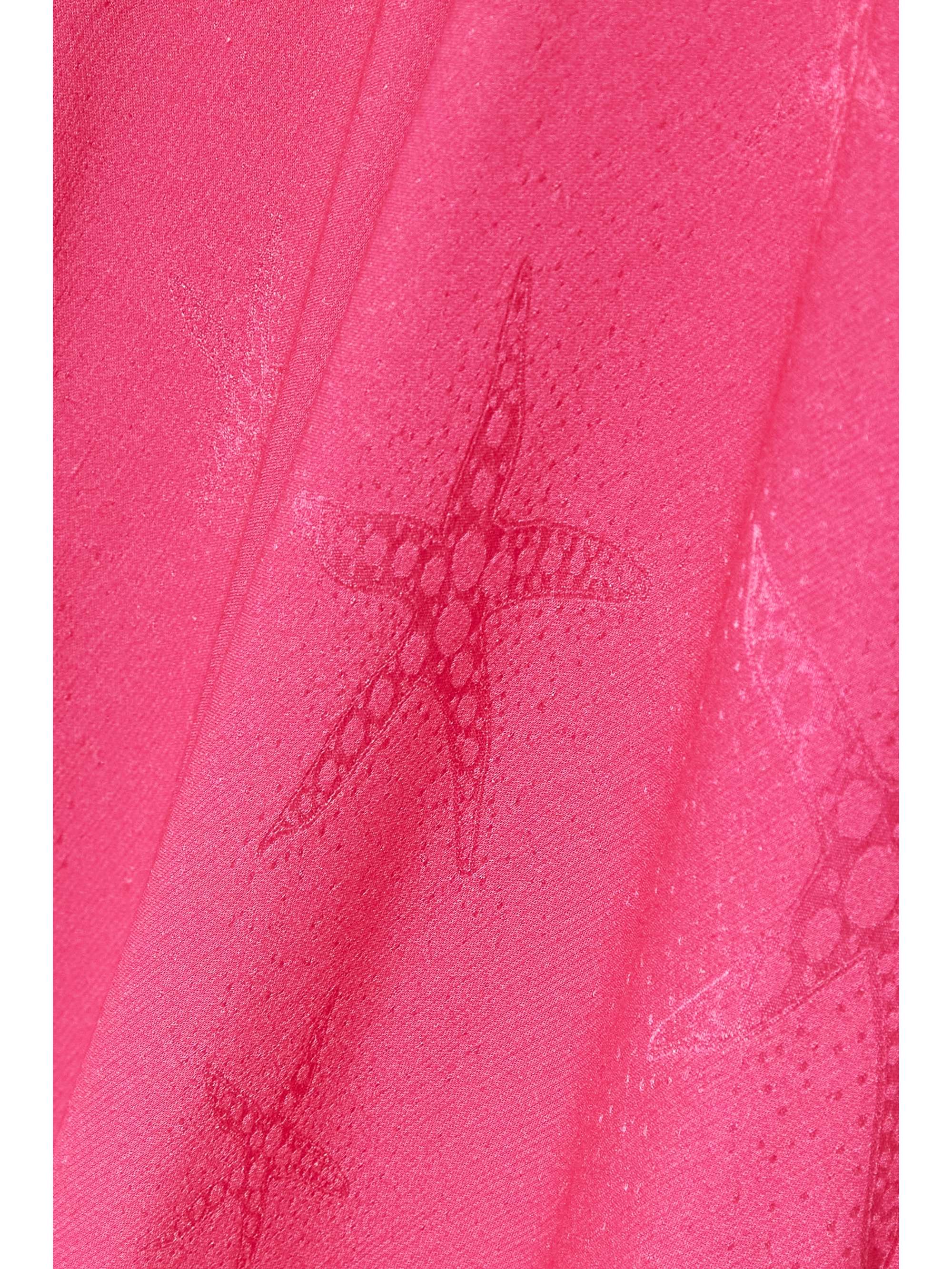RIXO Clarissa satin-jacquard midi dress