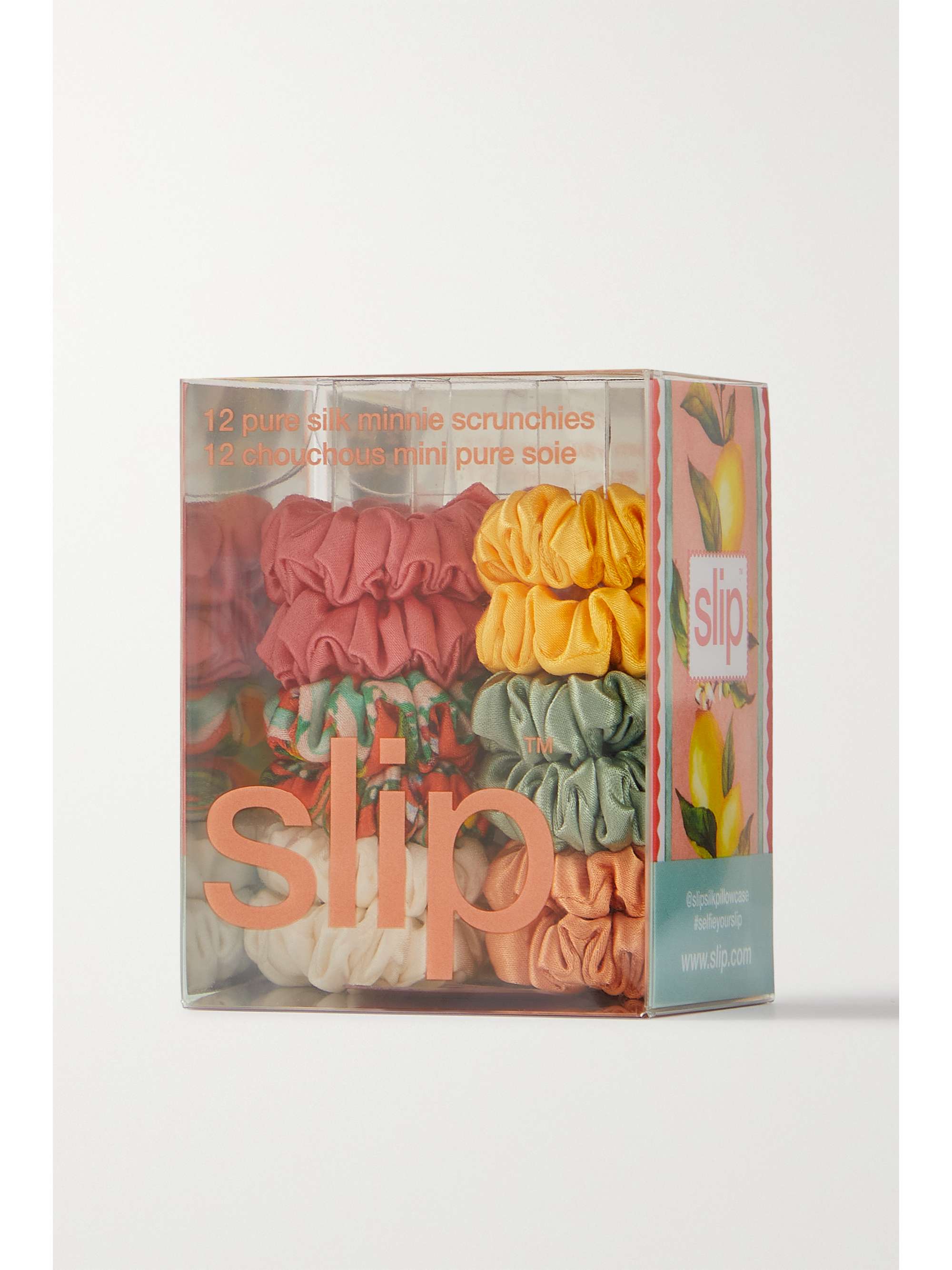SLIP La Dolce Vita set of 12 mini silk hair ties