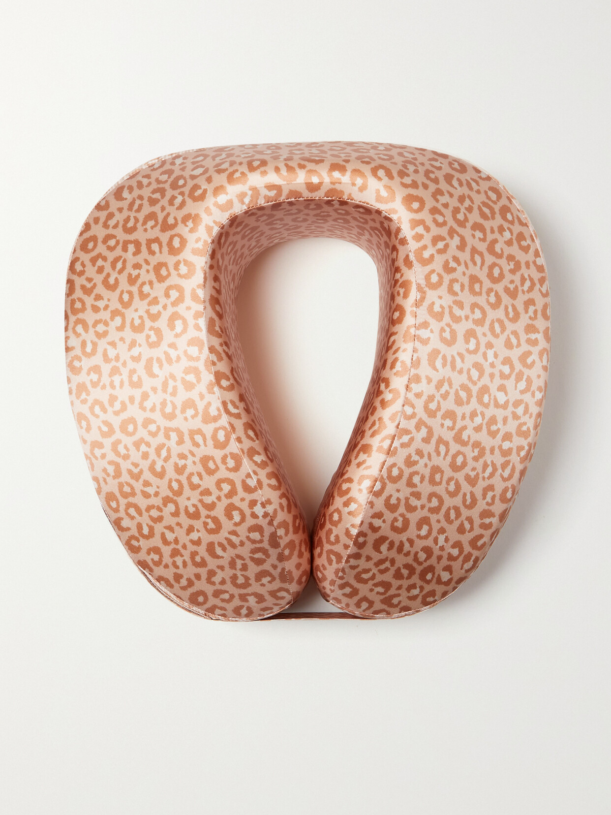 Slip Jet Setter Leopard-print Silk Travel Pillow In Multi