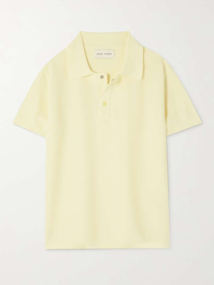 HIGH SPORT Brooke Cotton-piqué Polo Shirt - x large