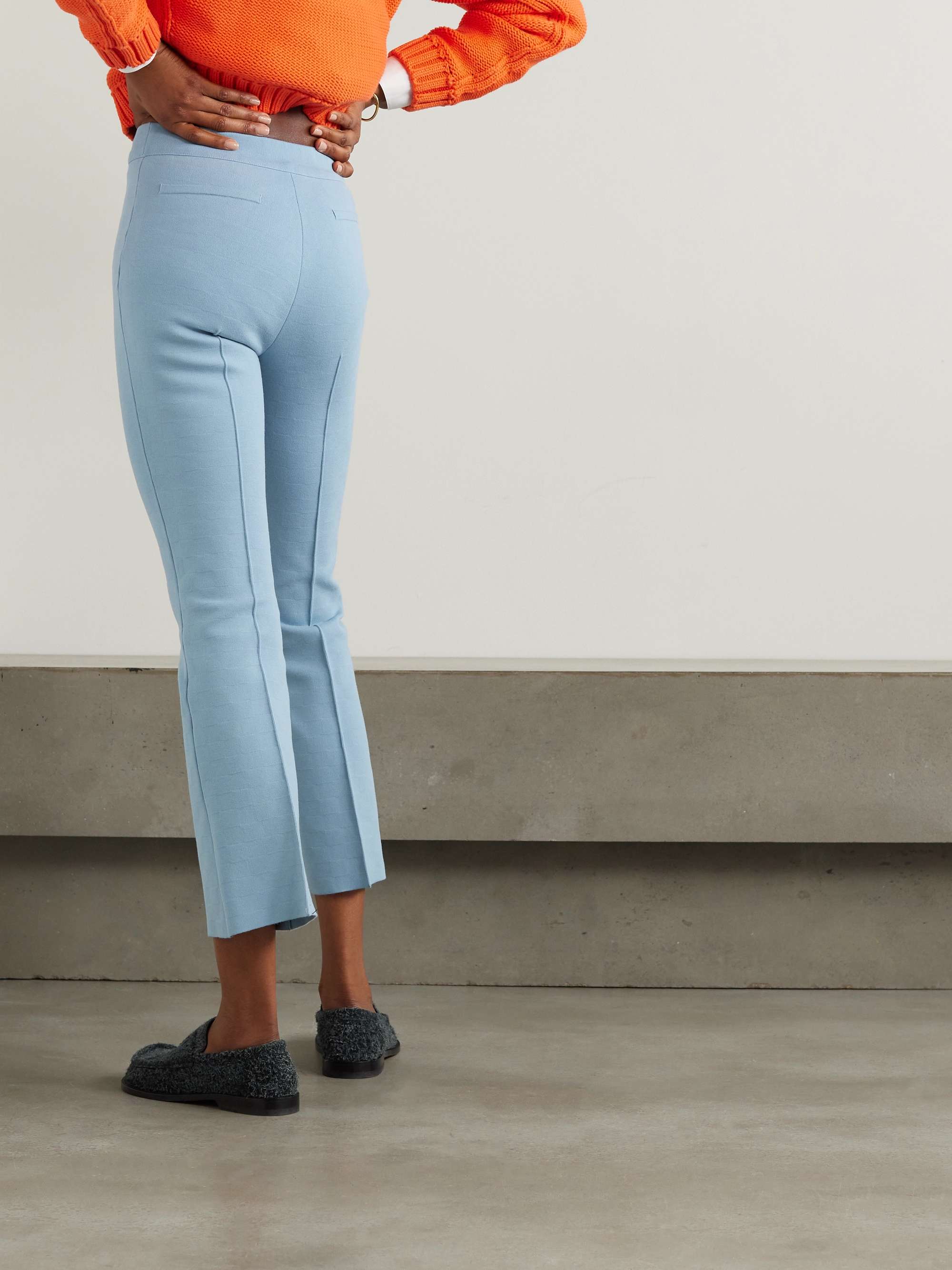 HIGH SPORT Kick stretchcotton flared pants NETAPORTER