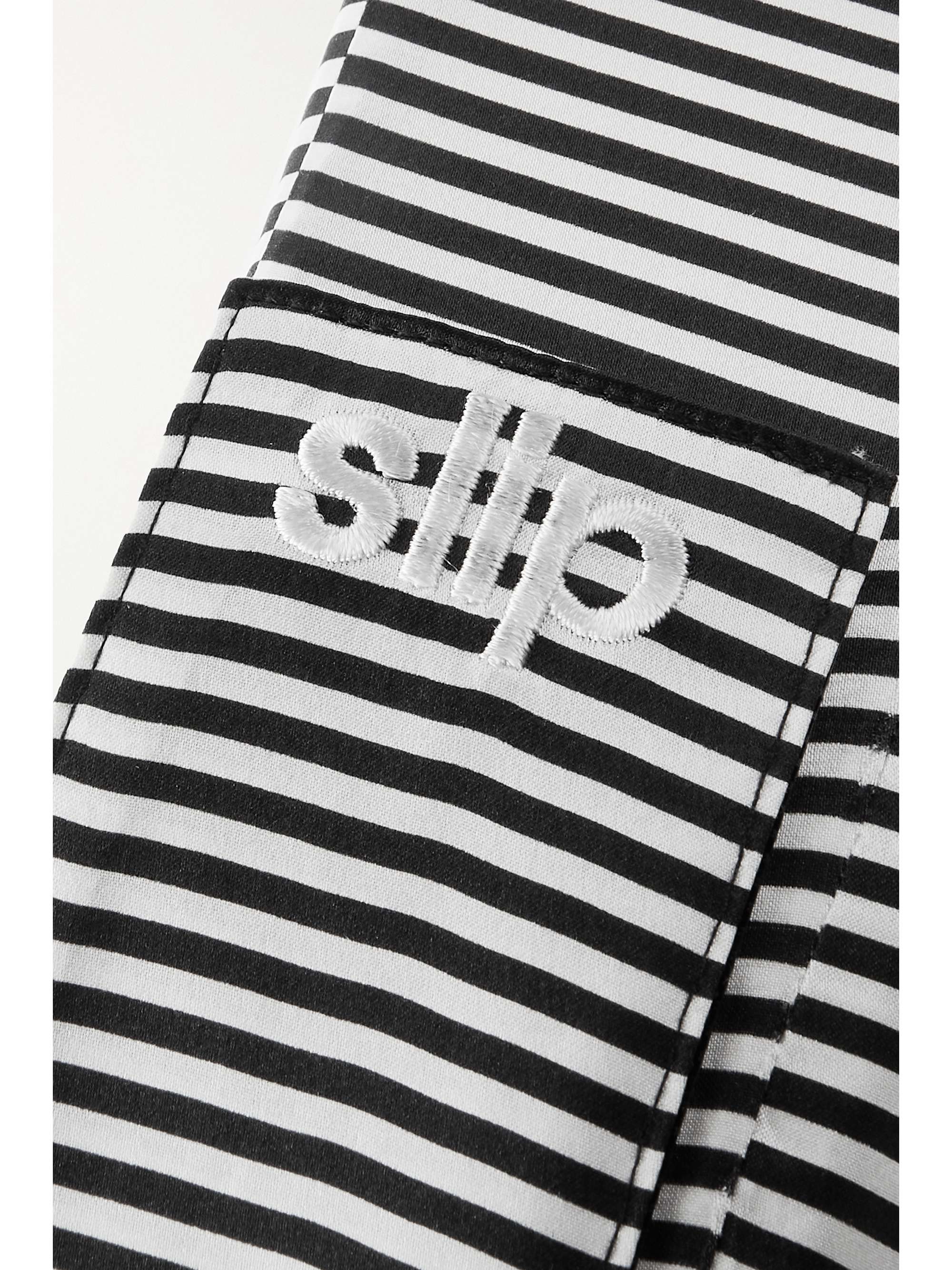 SLIP Jet Setter Striped Silk Travel Pillow
