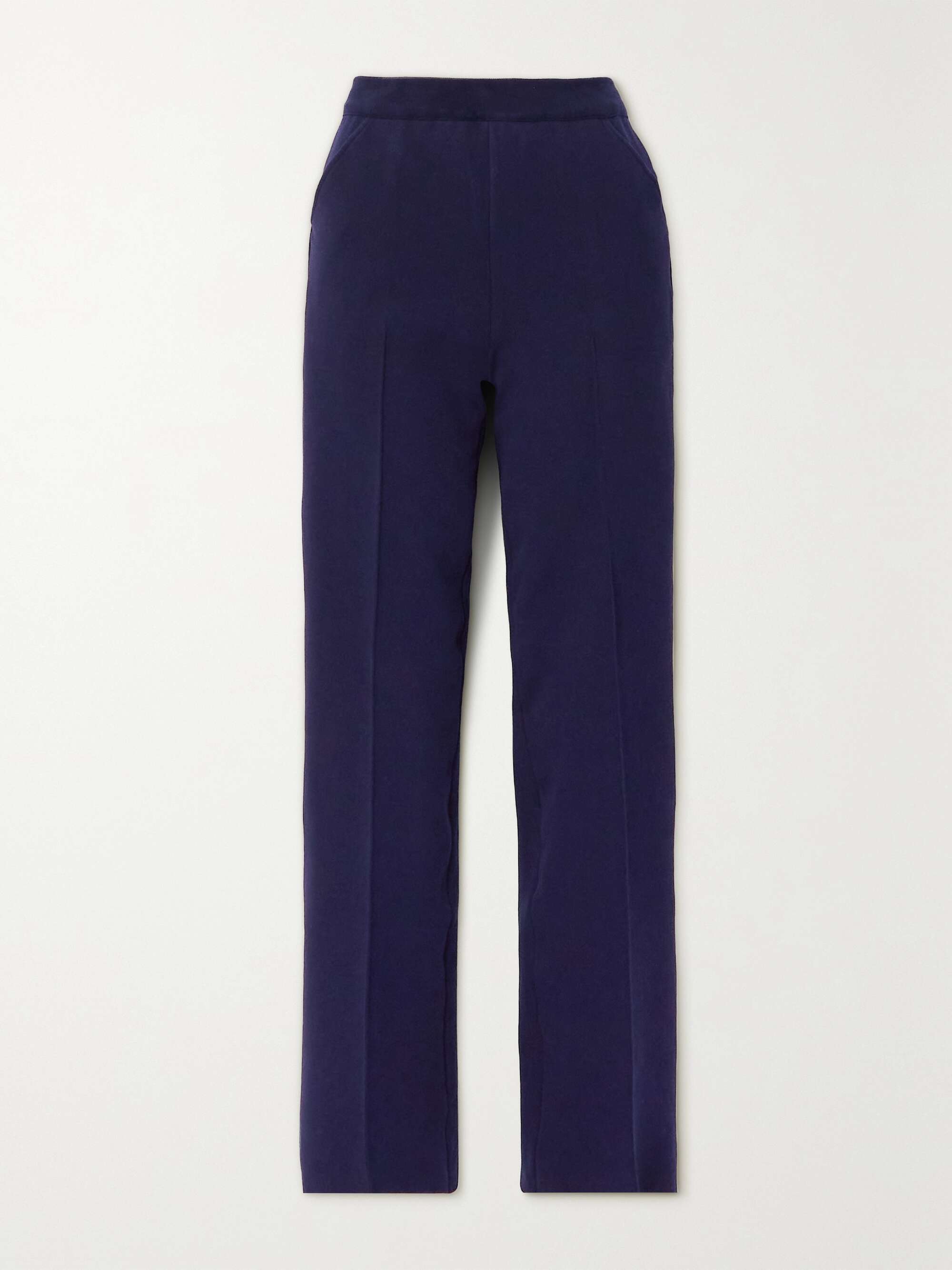 HIGH SPORT Kick pleated stretch-cotton straight-leg pants