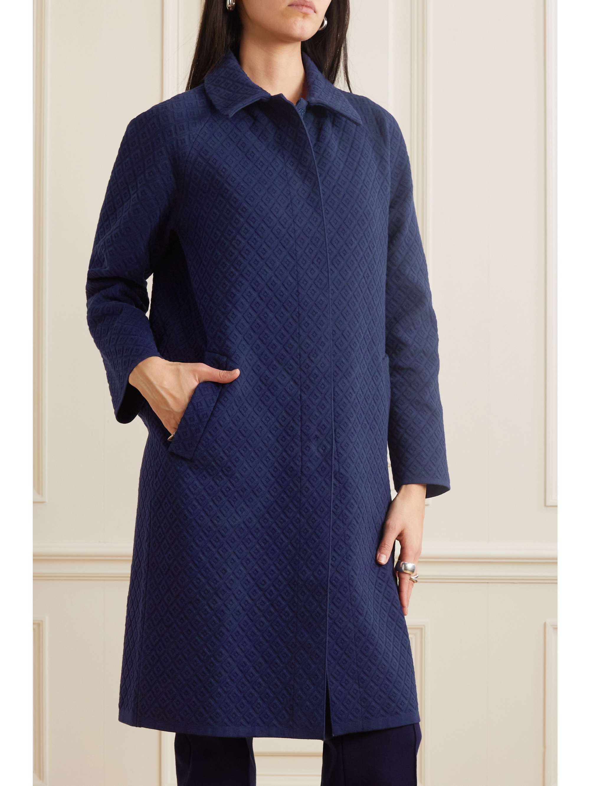 HIGH SPORT Pearl quilted stretchcotton coat NETAPORTER