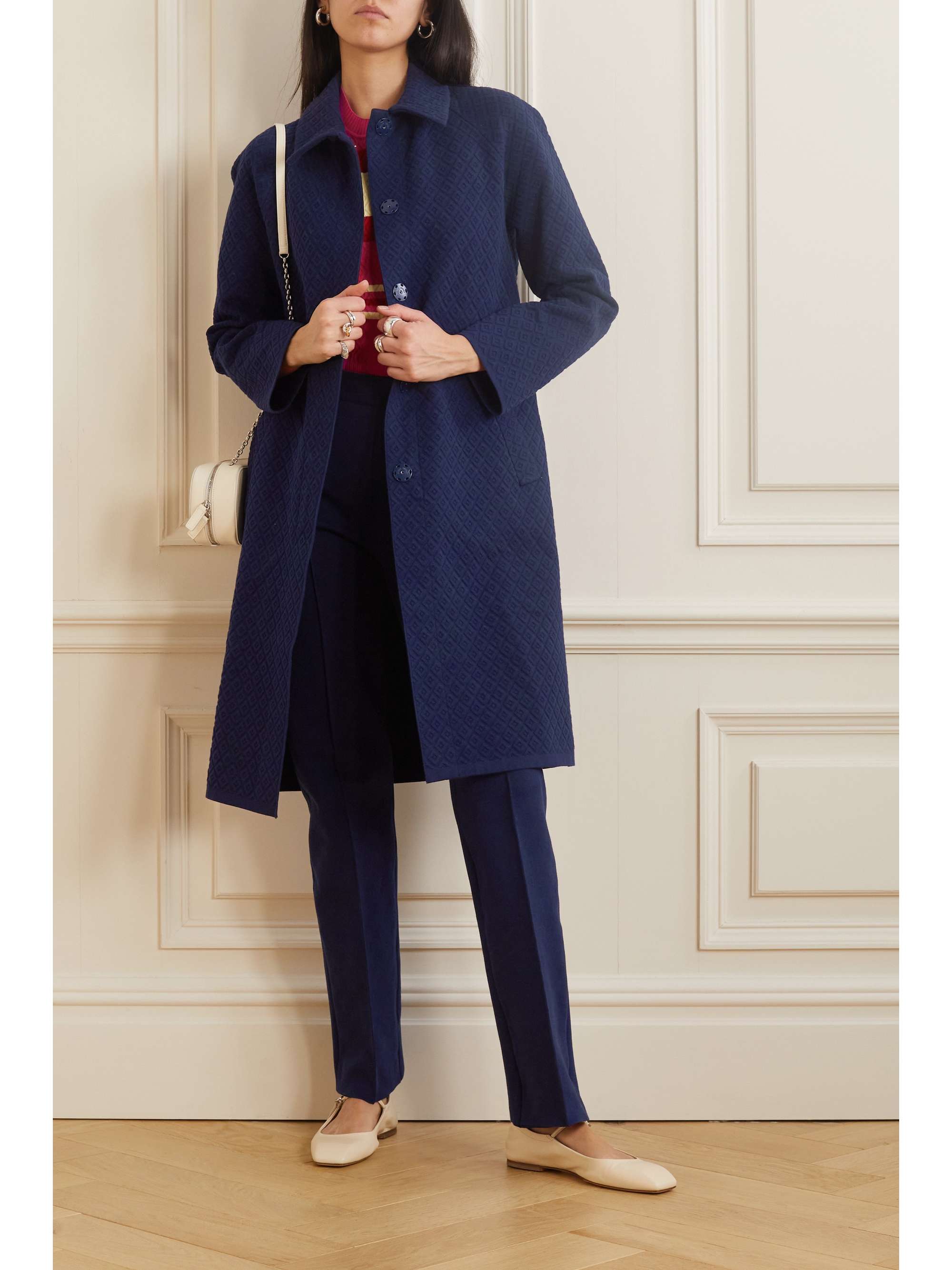 HIGH SPORT Pearl quilted stretchcotton coat NETAPORTER