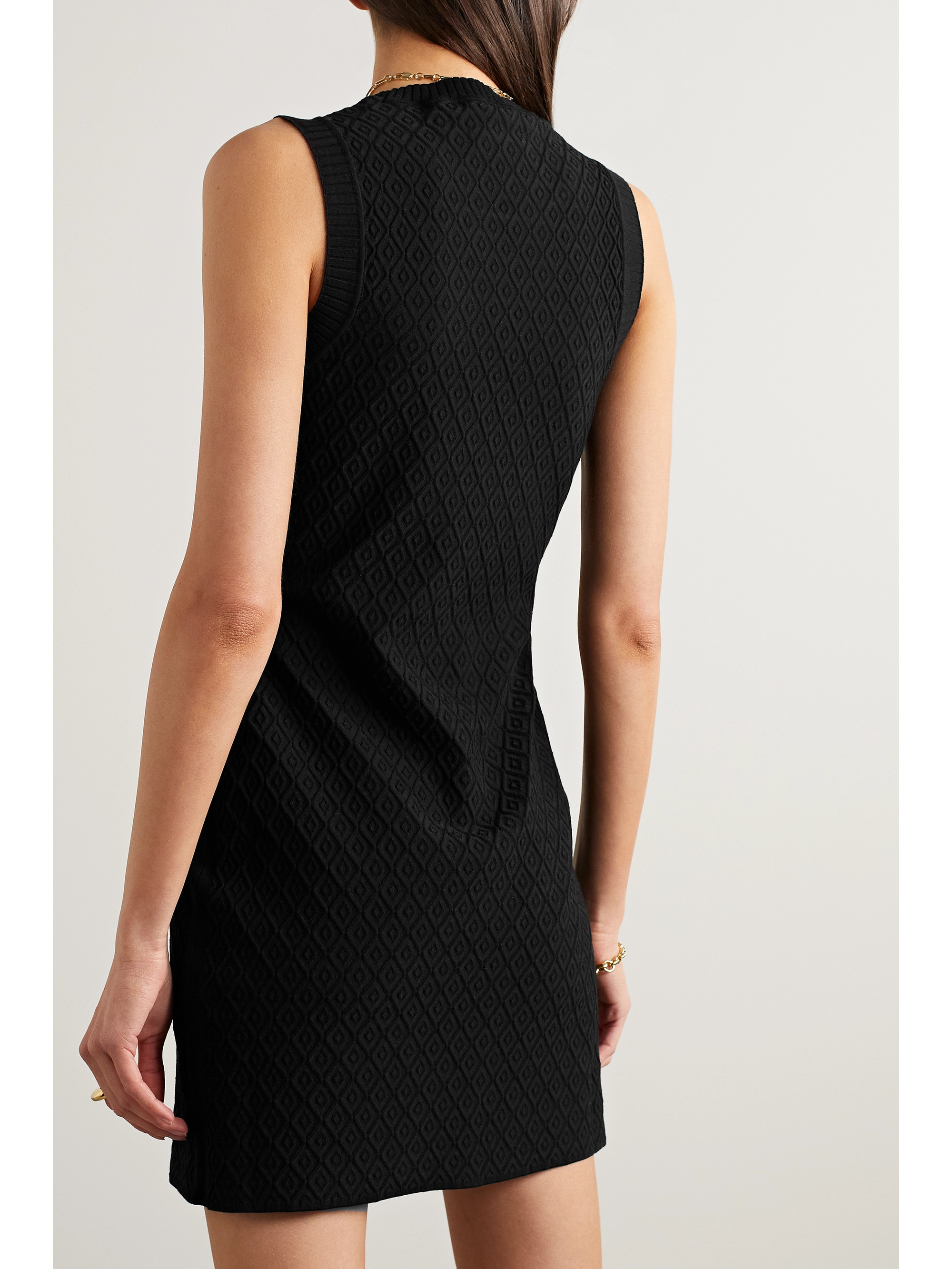 High Sport Shaya jacquard-knit cotton-blend mini dress thumbnail