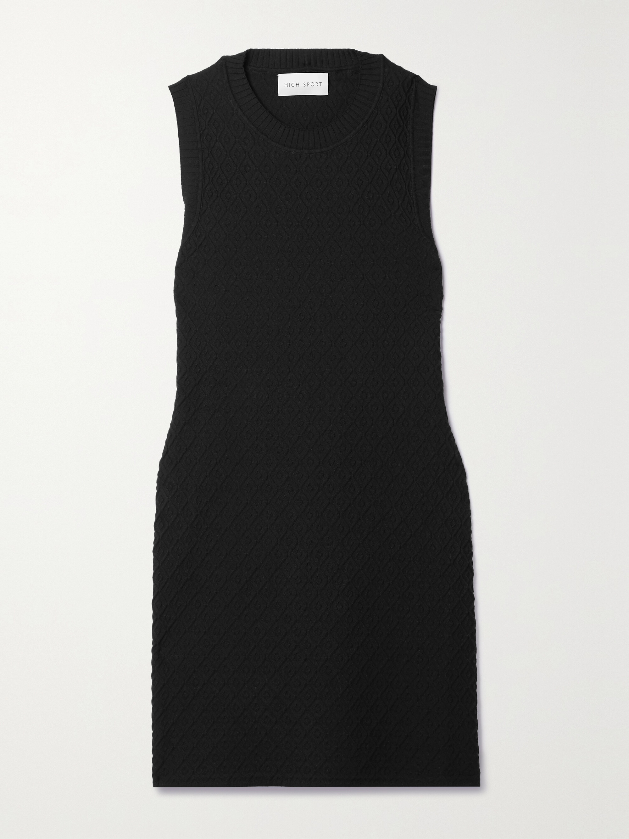 High Sport Shaya jacquard-knit cotton-blend mini dress thumbnail