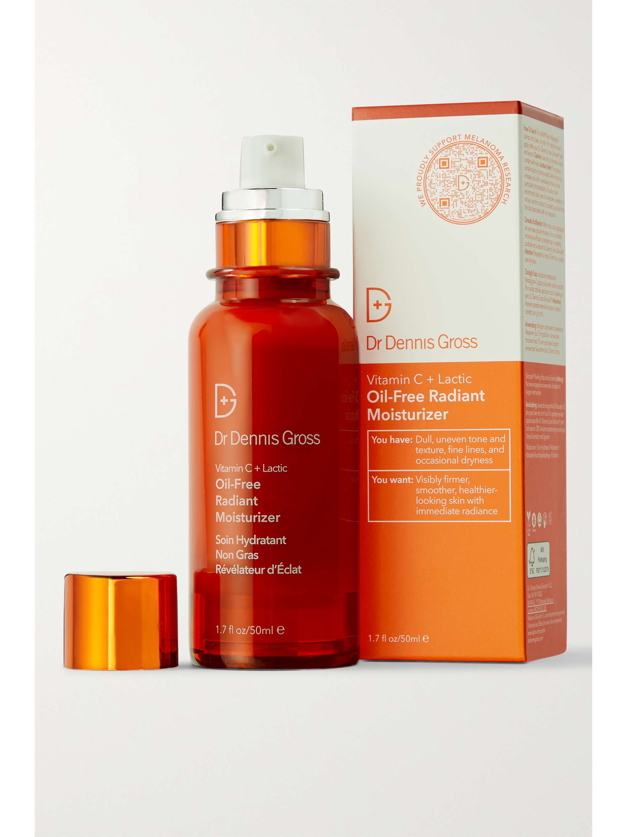 DR. DENNIS GROSS SKINCARE Vitamin C Lactic Oil-Free Radiant Moisturizer, 50ml
